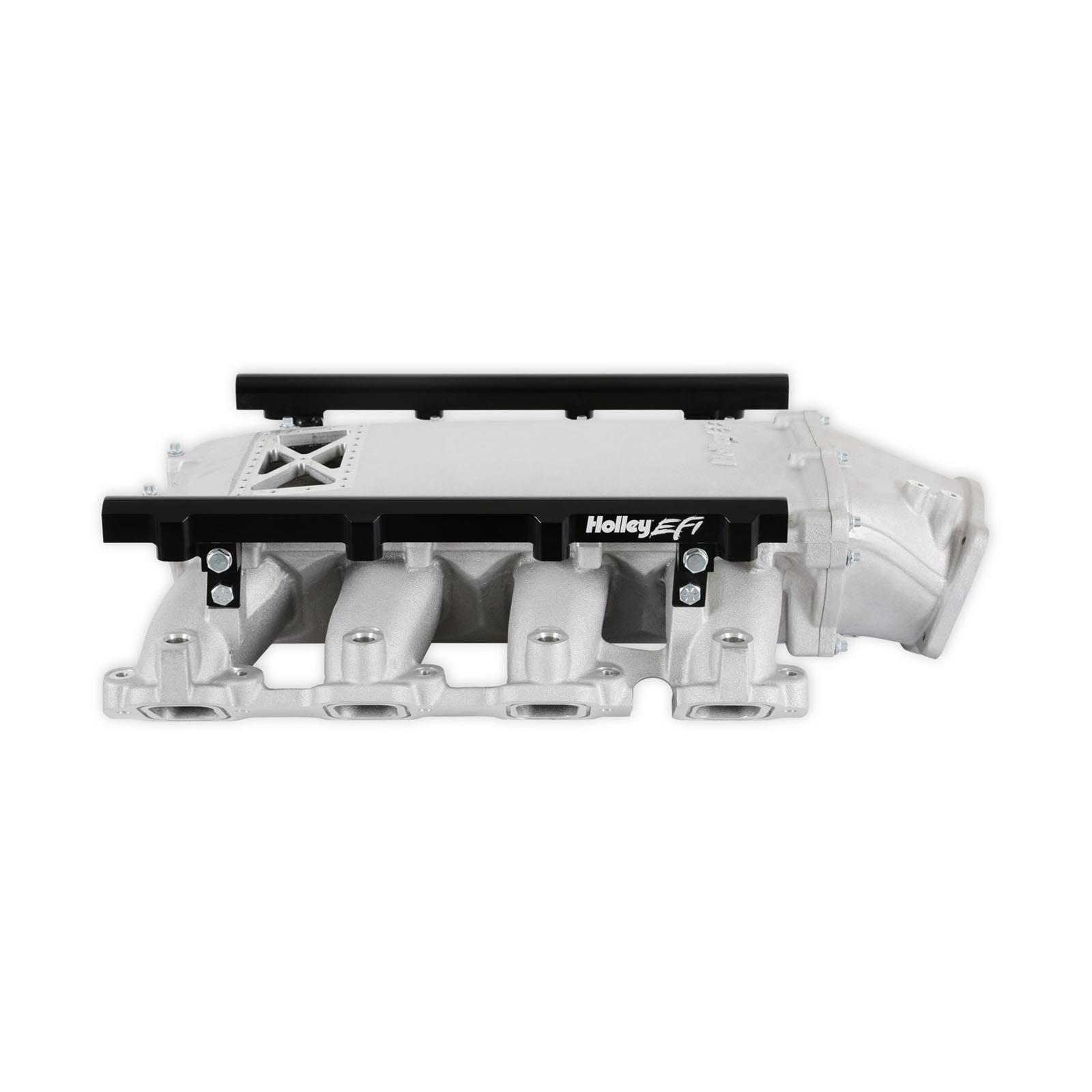 Holley EFI LT1 Gen V Ultra Lo-Ram Intake Manifolds 300-719 Manifolds, EFI, LT1, V, Lo-Ram, Burst Panel Flange, Multi-port Injection, 105mm Bore, Aluminum, Satin, Chevy, 5.3L, 6.2L, Each thumbnail 5