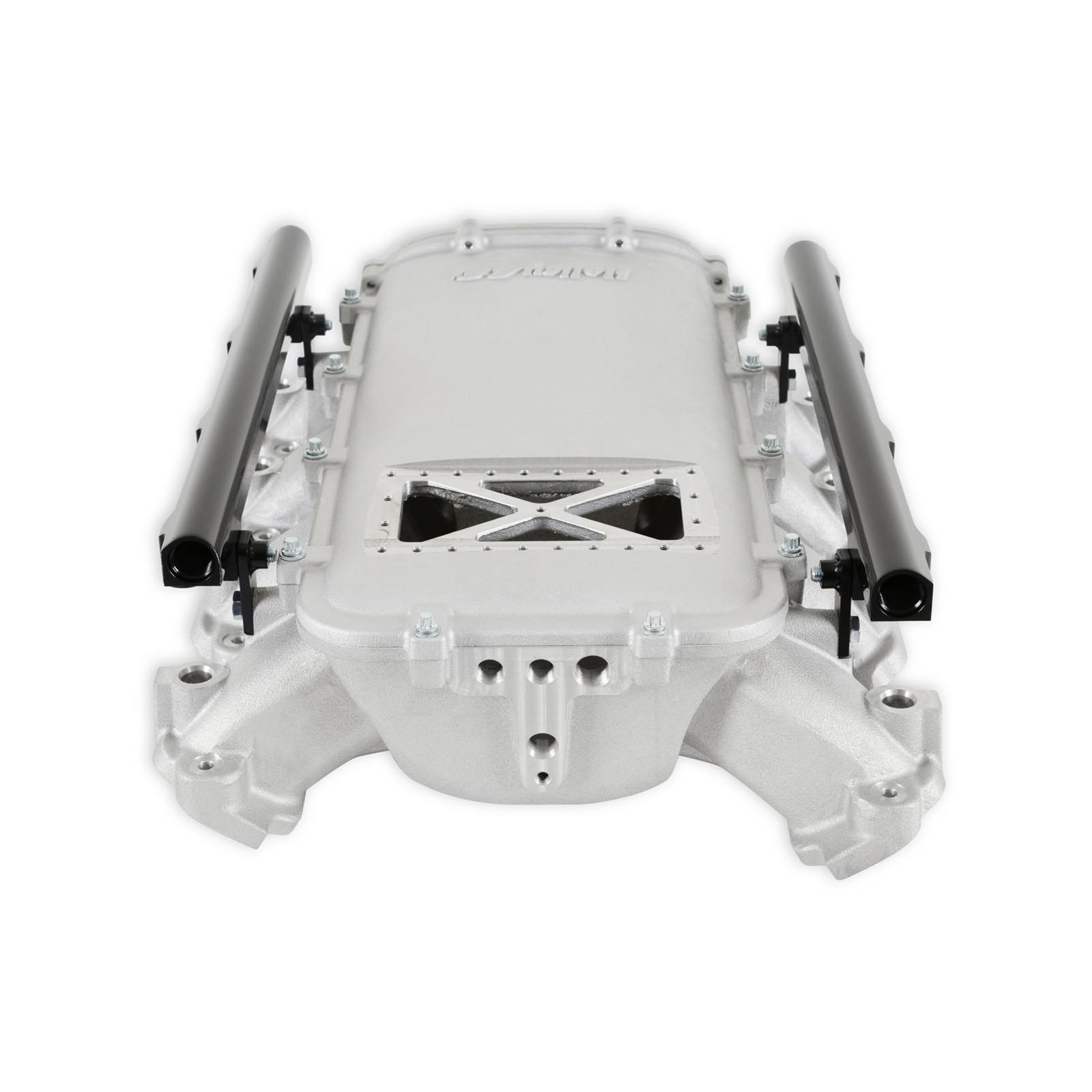 Holley EFI LT1 Gen V Ultra Lo-Ram Intake Manifolds 300-719 Manifolds, EFI, LT1, V, Lo-Ram, Burst Panel Flange, Multi-port Injection, 105mm Bore, Aluminum, Satin, Chevy, 5.3L, 6.2L, Each thumbnail 3