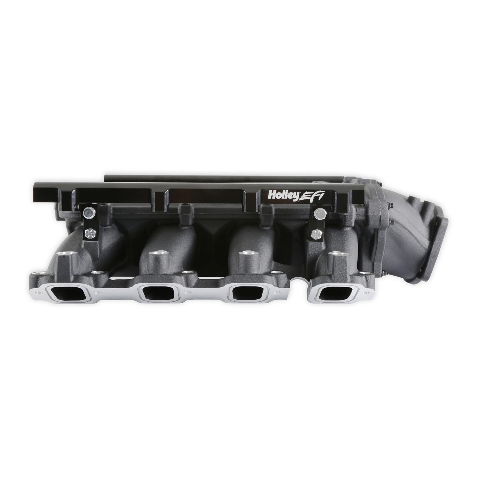 Holley EFI LT1 Gen V Ultra Lo-Ram Intake Manifolds 300-719BK Manifolds, EFI, LT1, V, Lo-Ram, Burst Panel Flange, Multi-port Injection, 105mm Bore, Aluminum, Black, Chevy, 5.3L, 6.2L, Each thumbnail 8