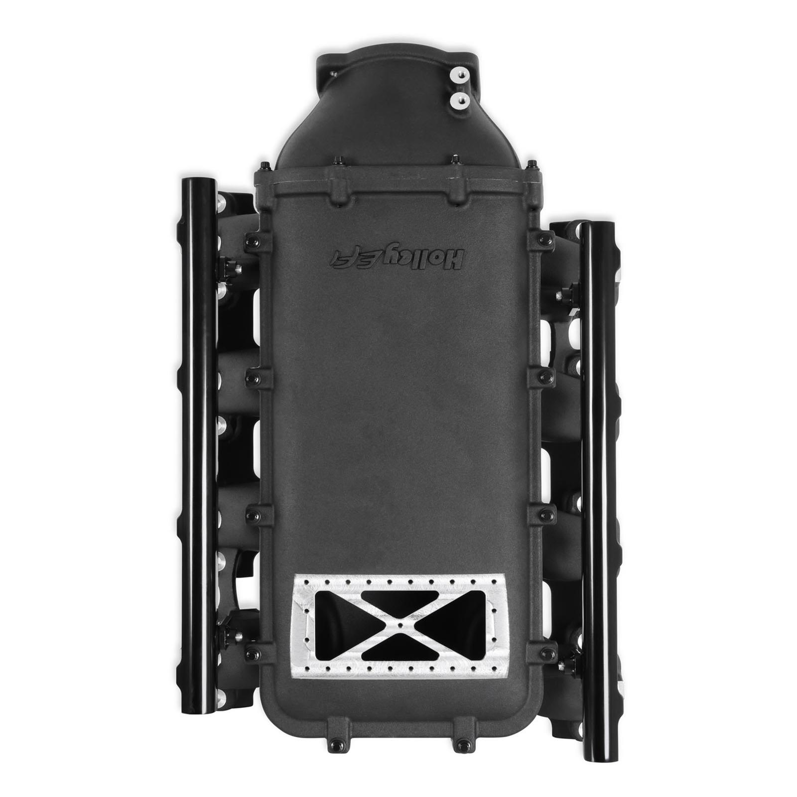 Holley EFI LT1 Gen V Ultra Lo-Ram Intake Manifolds 300-719BK Manifolds, EFI, LT1, V, Lo-Ram, Burst Panel Flange, Multi-port Injection, 105mm Bore, Aluminum, Black, Chevy, 5.3L, 6.2L, Each
