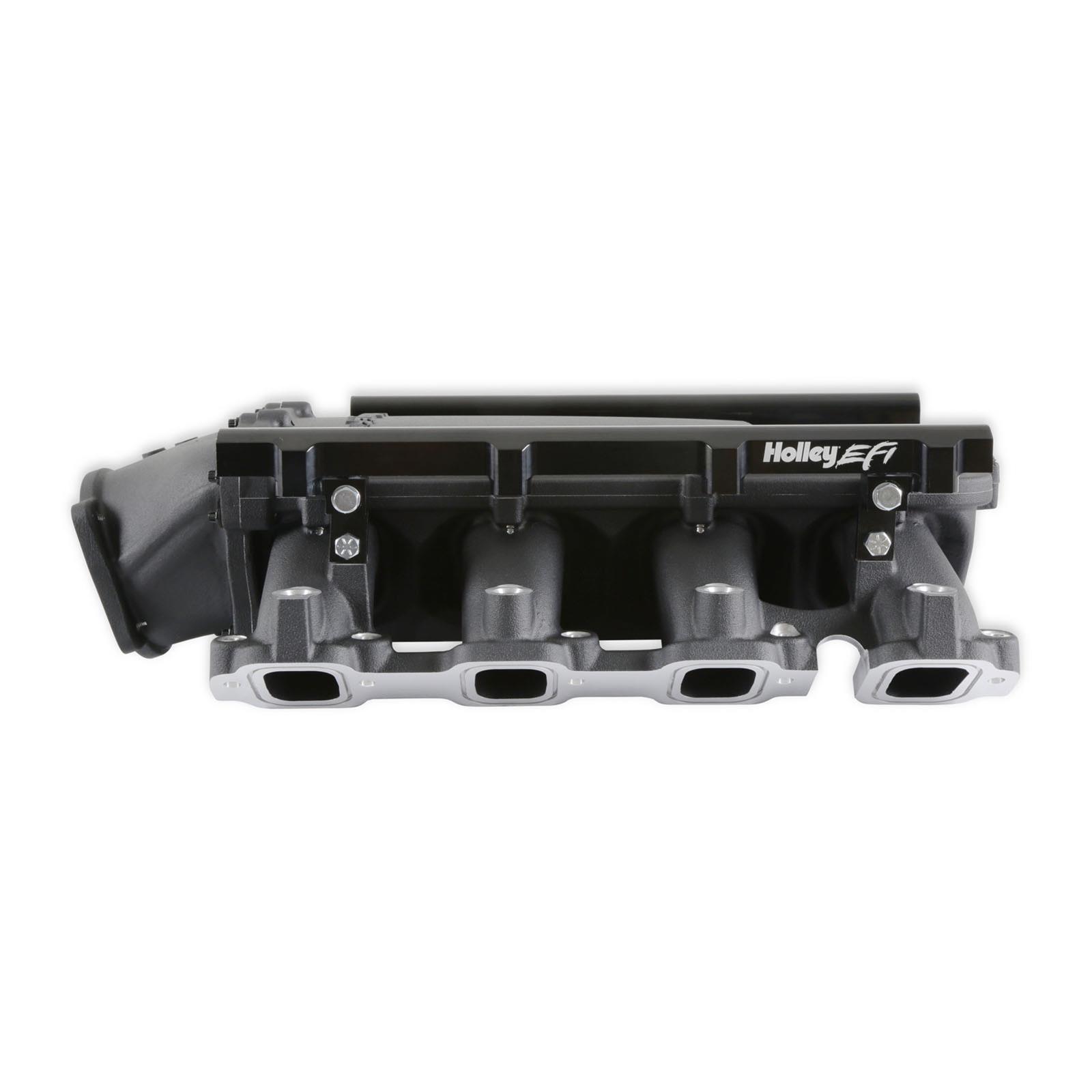 Holley EFI LT1 Gen V Ultra Lo-Ram Intake Manifolds 300-719BK Manifolds, EFI, LT1, V, Lo-Ram, Burst Panel Flange, Multi-port Injection, 105mm Bore, Aluminum, Black, Chevy, 5.3L, 6.2L, Each thumbnail 9