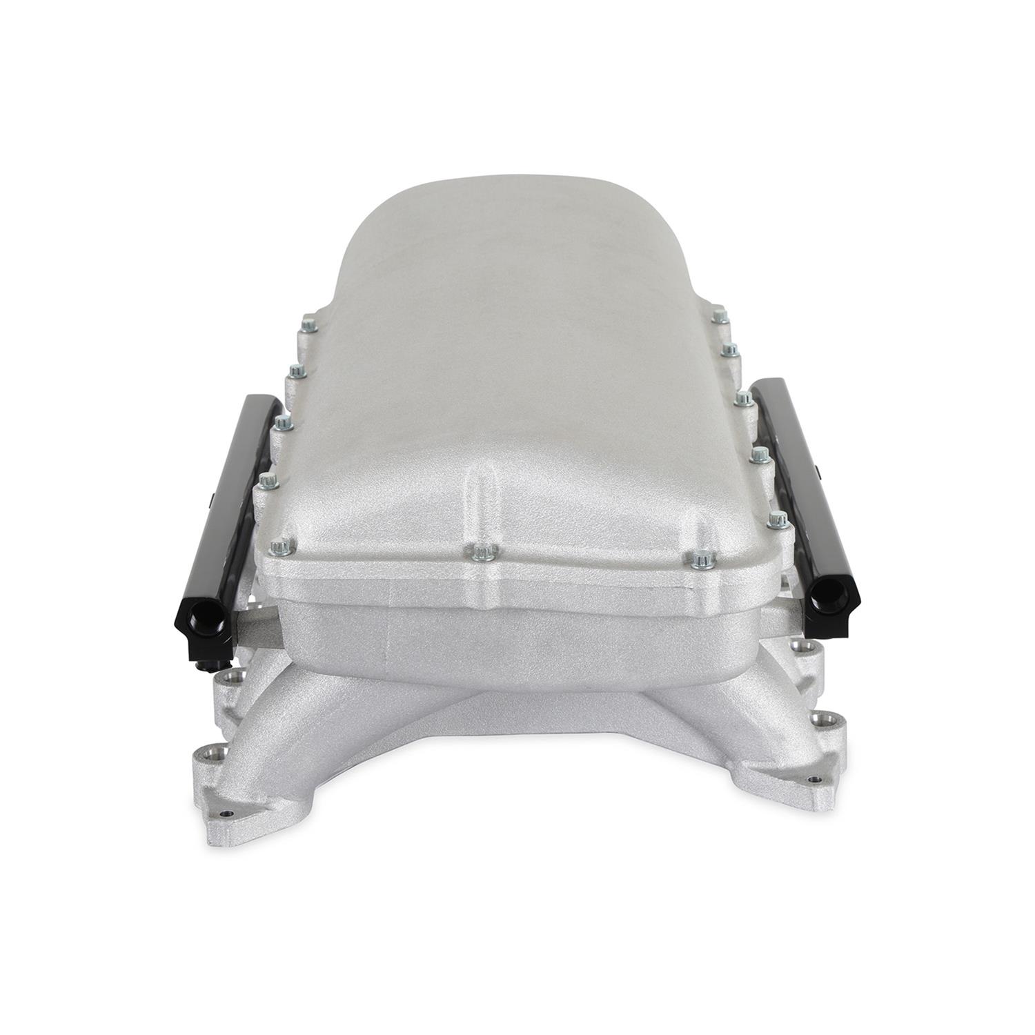 Holley EFI Coyote Hi-Ram Intake Manifolds 300-910 Manifolds, EFI, Hi-Ram, Throttle Body Injection, Standard Deck, 150mm x 66mm Bore, Aluminum, Satin, Ford, 5.0L, Modular, Each thumbnail 7