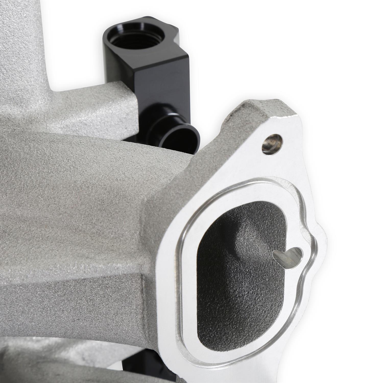 Holley EFI Coyote Hi-Ram Intake Manifolds 300-910 Manifolds, EFI, Hi-Ram, Throttle Body Injection, Standard Deck, 150mm x 66mm Bore, Aluminum, Satin, Ford, 5.0L, Modular, Each thumbnail 2