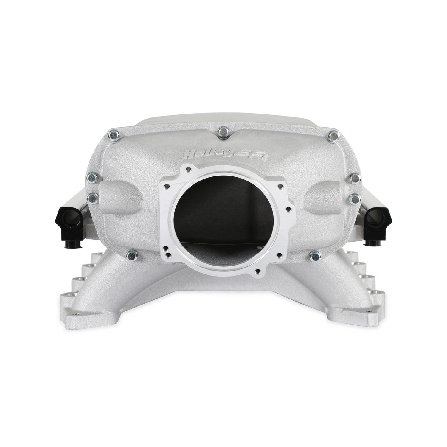 Holley EFI Coyote Ultra Lo-Ram Intake Manifolds 300-912 Manifolds, EFI, Lo-Ram, Throttle Body Injected, Standard Deck, 93mm Bore, Aluminum, Satin, Ford, 5.0L, Modular, Each thumbnail 6