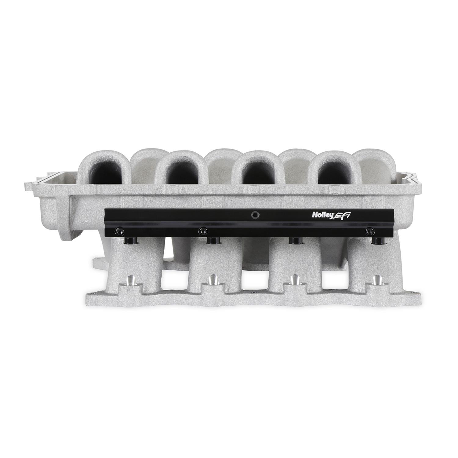 Holley EFI Coyote Hi-Ram Intake Manifold Bases 300-920 Manifolds, EFI, Hi-Ram, Base Only, Throttle Body Injected, Standard Deck, Aluminum, Satin Finish, Ford, 5.0L, Modular, Each thumbnail 7