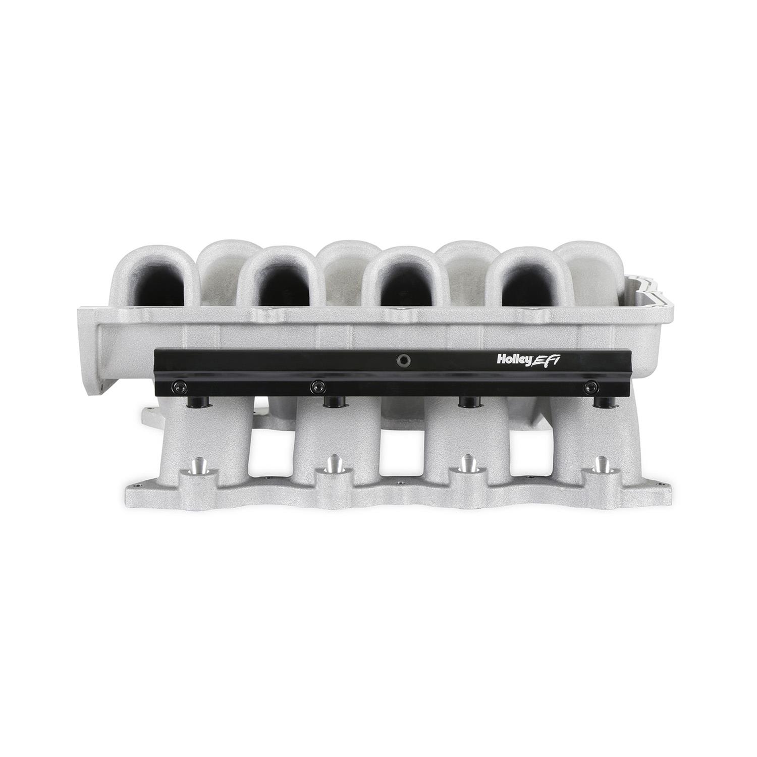 Holley EFI Coyote Ultra Lo-Ram Intake Manifolds 300-921 Manifolds, EFI, Lo-Ram, Base Only, Throttle Body Injected, Standard Deck, Aluminum, Satin Finish, Ford, 5.0L, Modular, Each thumbnail 3