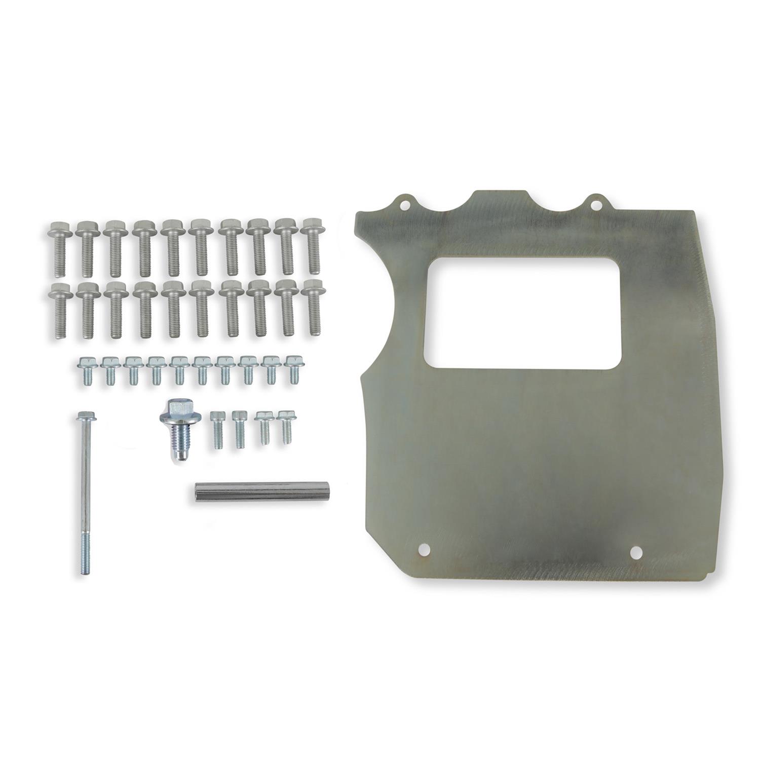 Holley Ford 7.3L Godzilla Oil Pan Hardware 302-106 Fasteners, Steel, Zinc Plated, Godzilla, Without Turbo Drain Port Plug, Kit