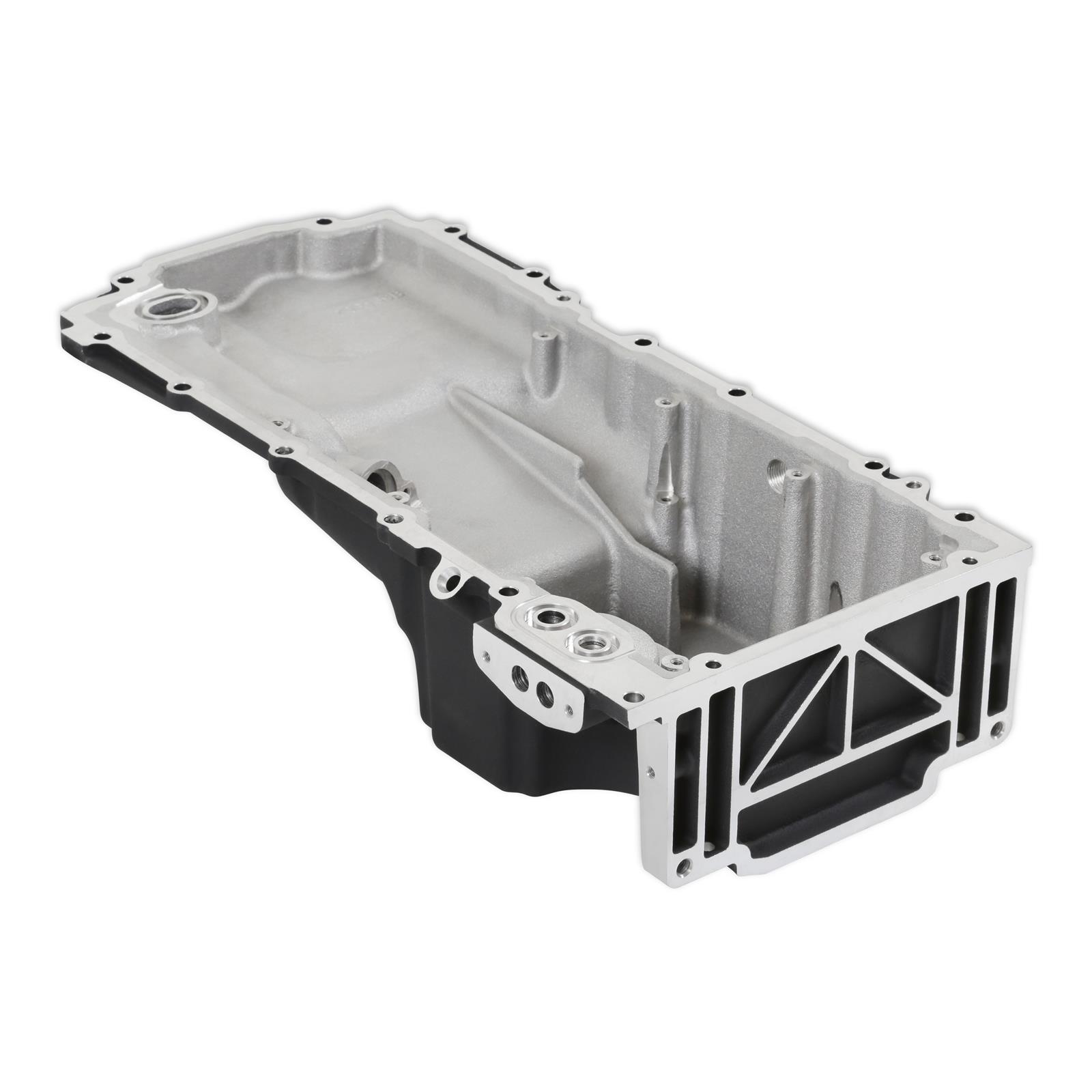 Holley GM Gen-V LT Engine Swap Oil Pans 302-20BK Pan, Swap, Aluminum, Black, 6.1 Quarts, Retrofit, Chevrolet, Gen V Engines, Each