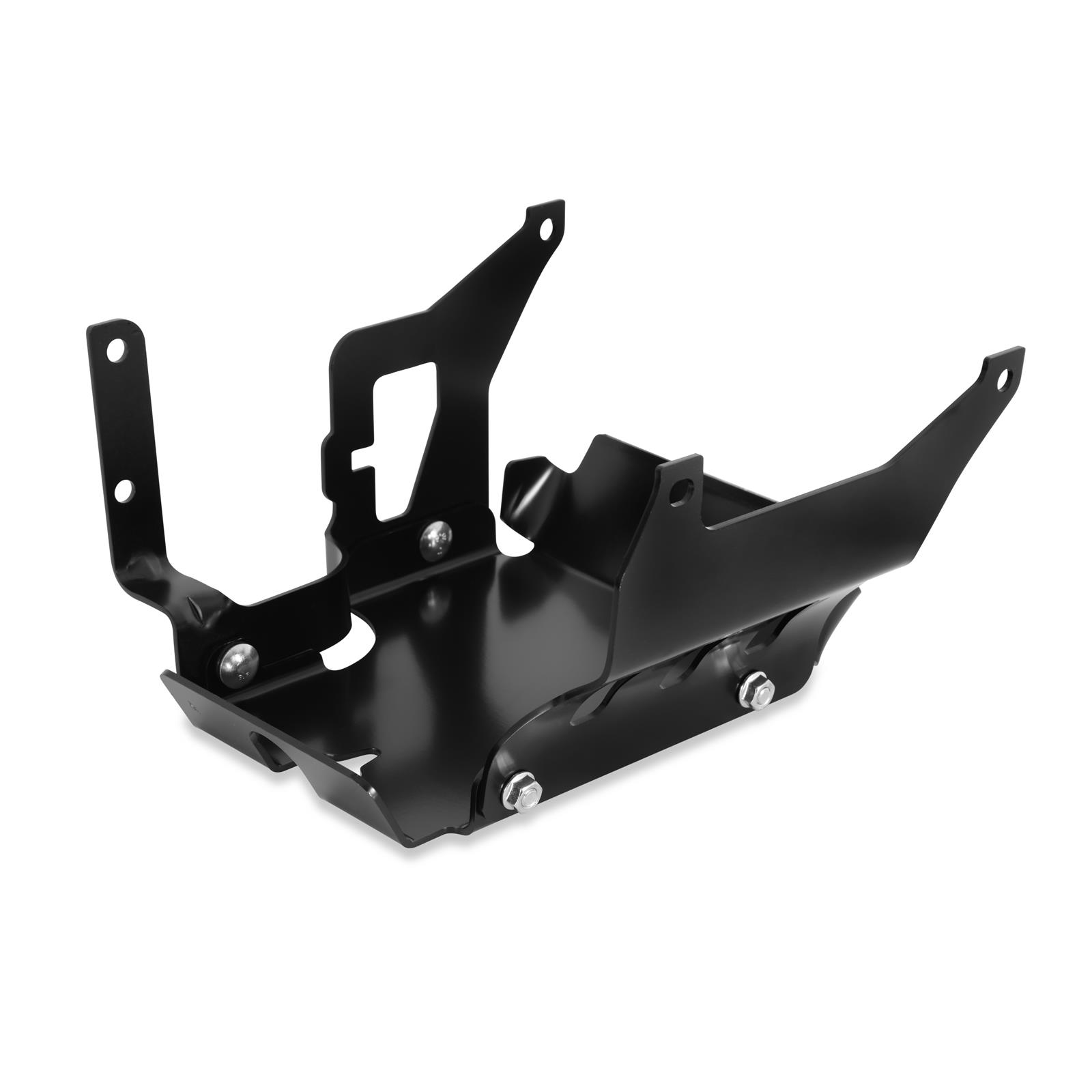 Holley LS Swap 4WD Truck Off-Road Oil Pan Rock Shields 302-35 Skid Plates, Swap, Off-Road, Shield, Solid Panel, Aluminum, Black, Bolt-on, Hardware Included, Chevy, GMC, 4.8-7.0L, Kit thumbnail 3