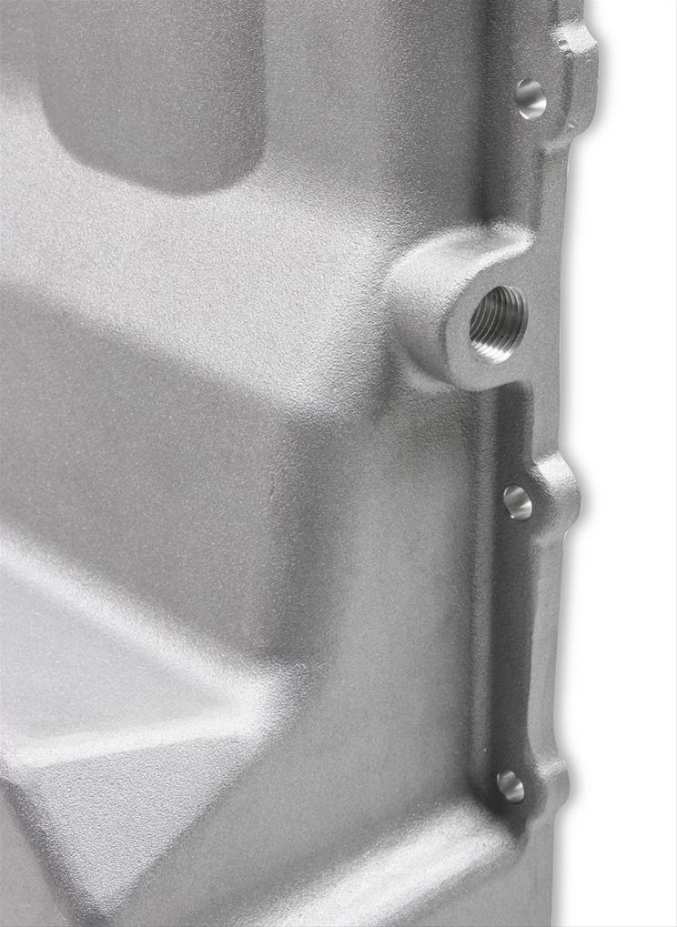Holley Retrofit Engine Oil Pans for GM LS Engines 302-3 Pan, Low Profile Design, Swap, Aluminum, Natural, 4.000 in. Stroke, 5.9 Quarts, Chevy, 4.8, 5.3, 6.0, 6.2L, Each thumbnail 4