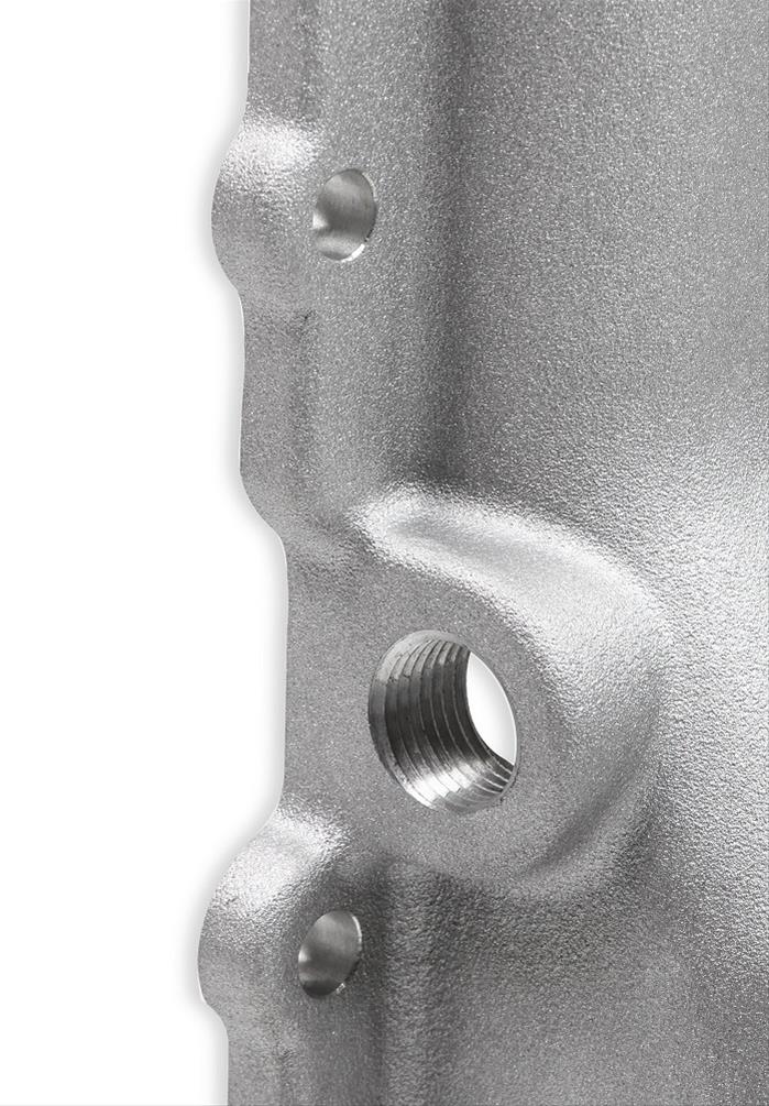 Holley Retrofit Engine Oil Pans for GM LS Engines 302-3 Pan, Low Profile Design, Swap, Aluminum, Natural, 4.000 in. Stroke, 5.9 Quarts, Chevy, 4.8, 5.3, 6.0, 6.2L, Each thumbnail 6