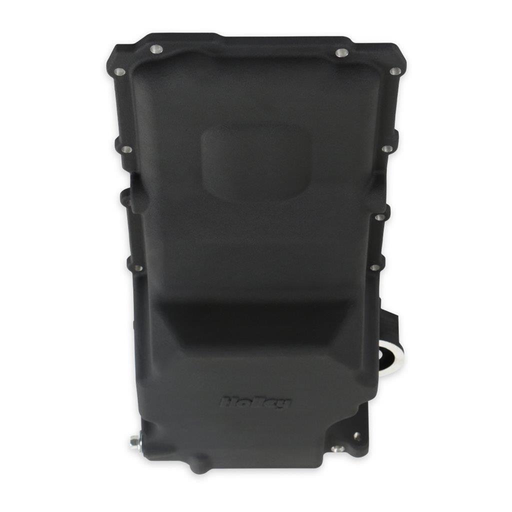 Holley Retrofit Engine Oil Pans for GM LS Engines 302-3BK Pans, Retrofit, Swap, Rear Sump, Wet Style, 5.9 Quarts, Aluminum, Black, Buick, Chevy, Ford, GMC, Mercury, Oldsmobile,Pontiac, Each thumbnail 8
