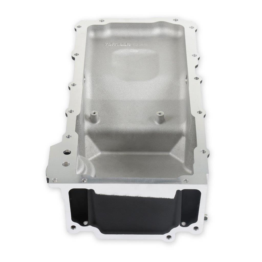 Holley Retrofit Engine Oil Pans for GM LS Engines 302-3BK Pans, Retrofit, Swap, Rear Sump, Wet Style, 5.9 Quarts, Aluminum, Black, Buick, Chevy, Ford, GMC, Mercury, Oldsmobile,Pontiac, Each thumbnail 5