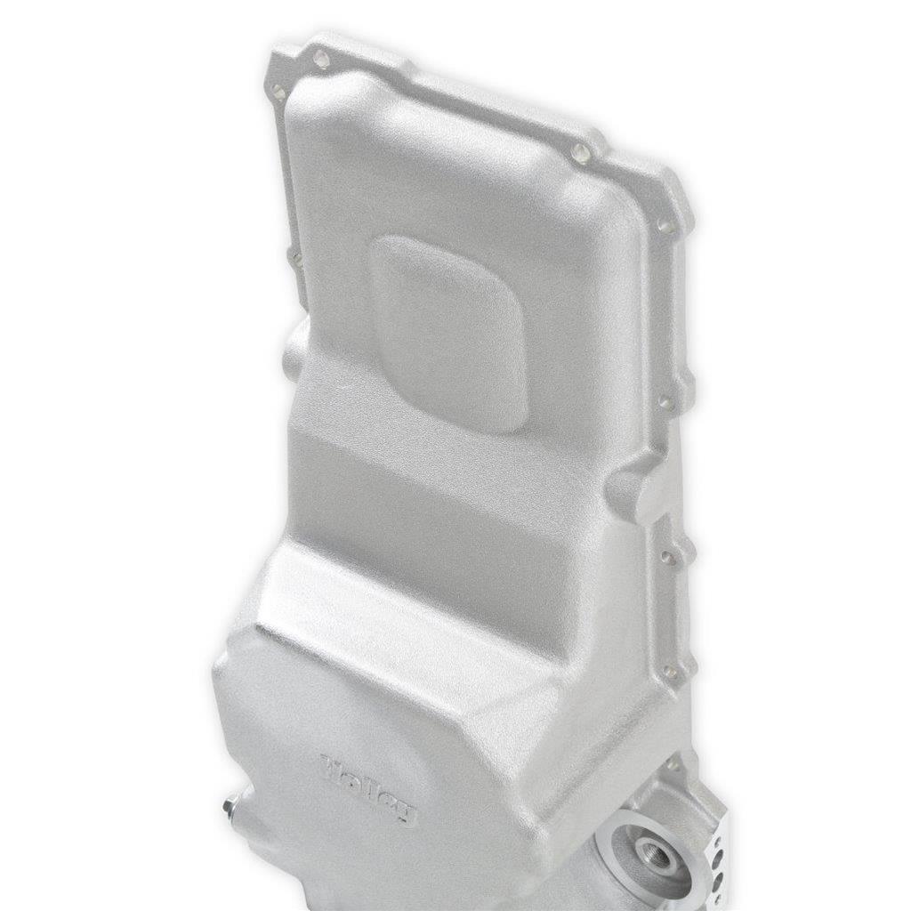 Holley Retrofit Engine Oil Pans for GM LS Engines 302-5 Pans, Retrofit, Swap, Rear Sump, Wet Style, 5.6 Quarts, Aluminum, Natural, Buick, Chevy, Ford, GMC, Mercury, Oldsmobile, Pontiac, Each thumbnail 3