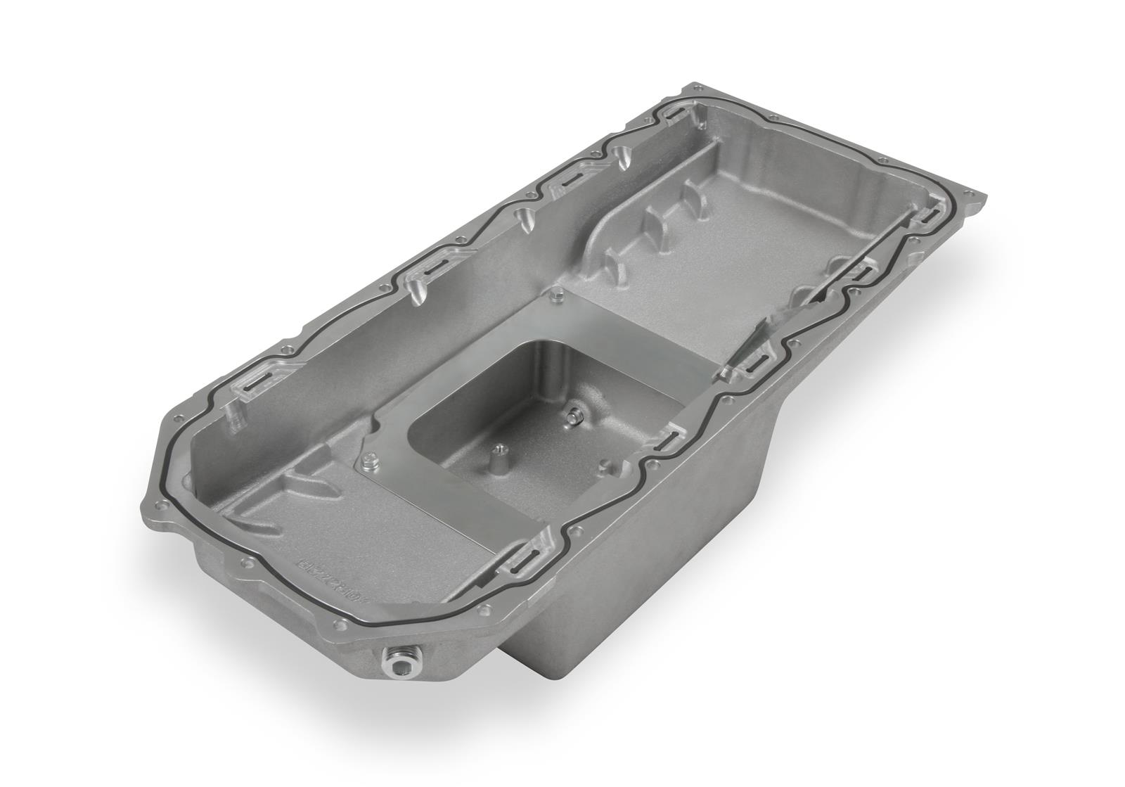 Holley Gen III Hemi Retrofit Oil Pans 302-60 Pans, Engine Swap, Center Sump, Aluminum, Natural, 4.060 in. Stroke, 6 Quarts, Mopar, 5.7, 6.1, 6.4L, Hemi, Without VVT, Each thumbnail 8