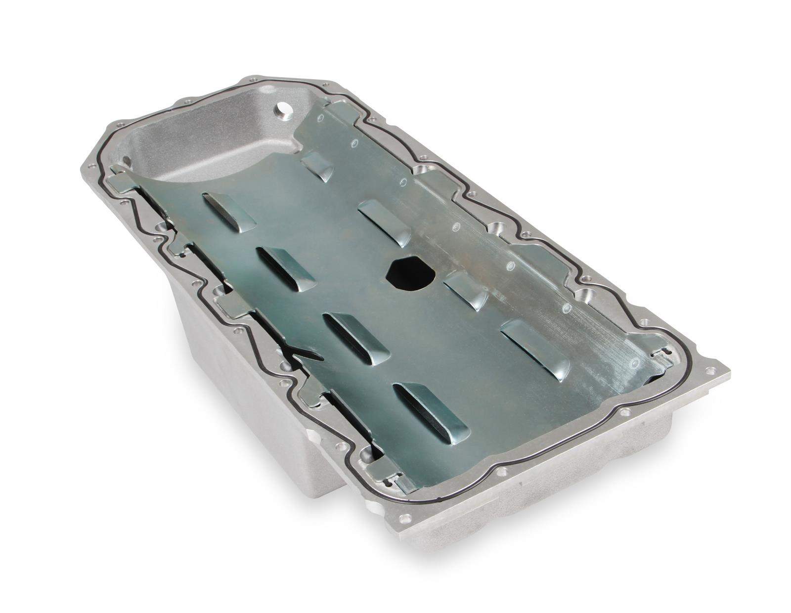 Holley Gen III Hemi Retrofit Oil Pans 302-60 Pans, Engine Swap, Center Sump, Aluminum, Natural, 4.060 in. Stroke, 6 Quarts, Mopar, 5.7, 6.1, 6.4L, Hemi, Without VVT, Each thumbnail 4
