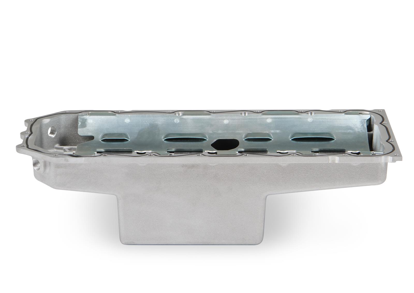 Holley Gen III Hemi Retrofit Oil Pans 302-60 Pans, Engine Swap, Center Sump, Aluminum, Natural, 4.060 in. Stroke, 6 Quarts, Mopar, 5.7, 6.1, 6.4L, Hemi, Without VVT, Each thumbnail 7