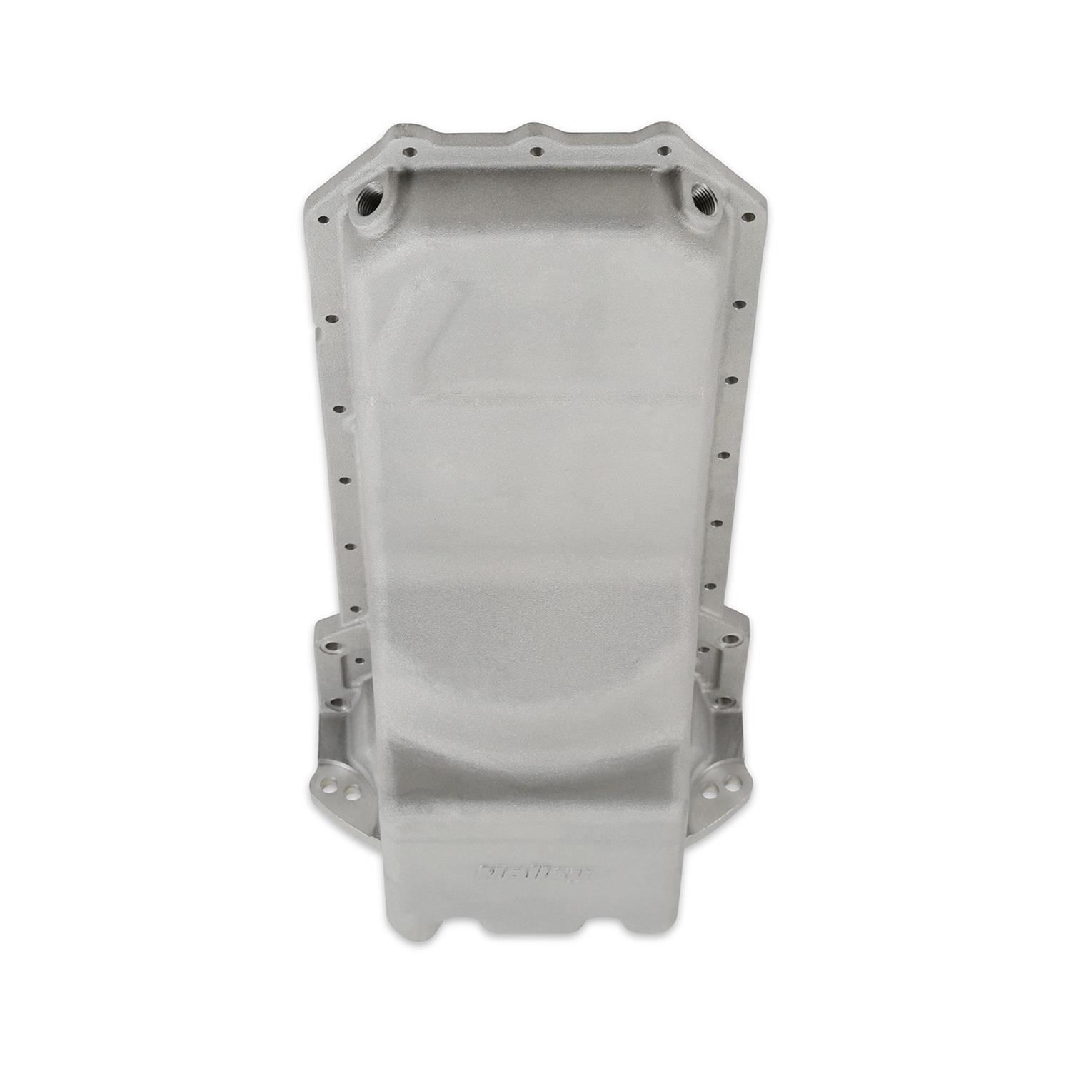 Holley Gen III Hemi Retrofit Oil Pans 302-75 Pans, Hemi, Retrofit, Non-VVT, Wet Sump, Rear, 1-piece Main Seal, 6.2 Quart, Dipstick Passenger Side, Aluminum, Natural, Hardware, Each thumbnail 6