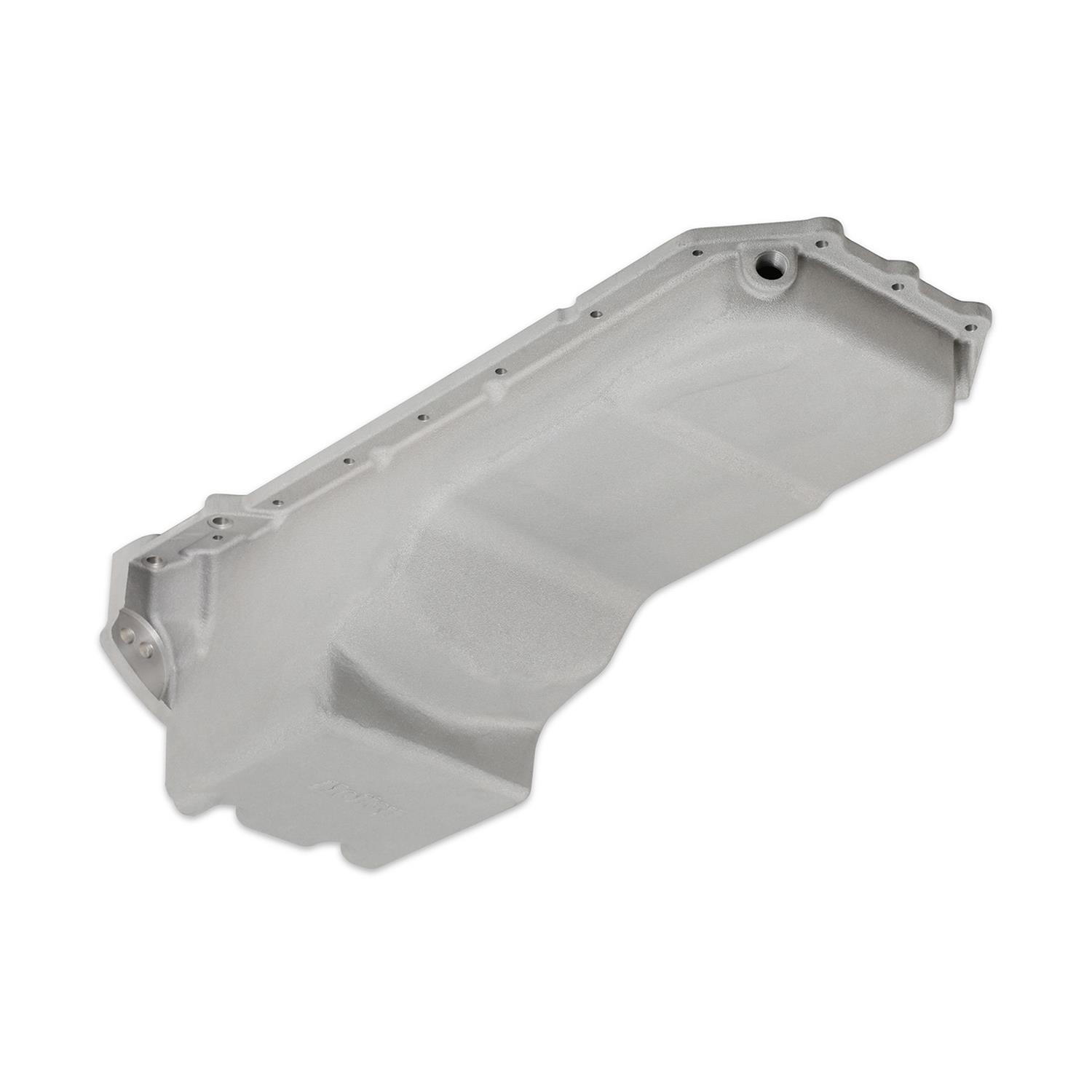 Holley Gen III Hemi Retrofit Oil Pans 302-76 Pans, Hemi, Retrofit, VVT Engine, Wet Sump, Rear, 1-piece Main Seal, 6.2 Quart, Dipstick Passenger Side, Aluminum, Natural, Hardware, Each thumbnail 7