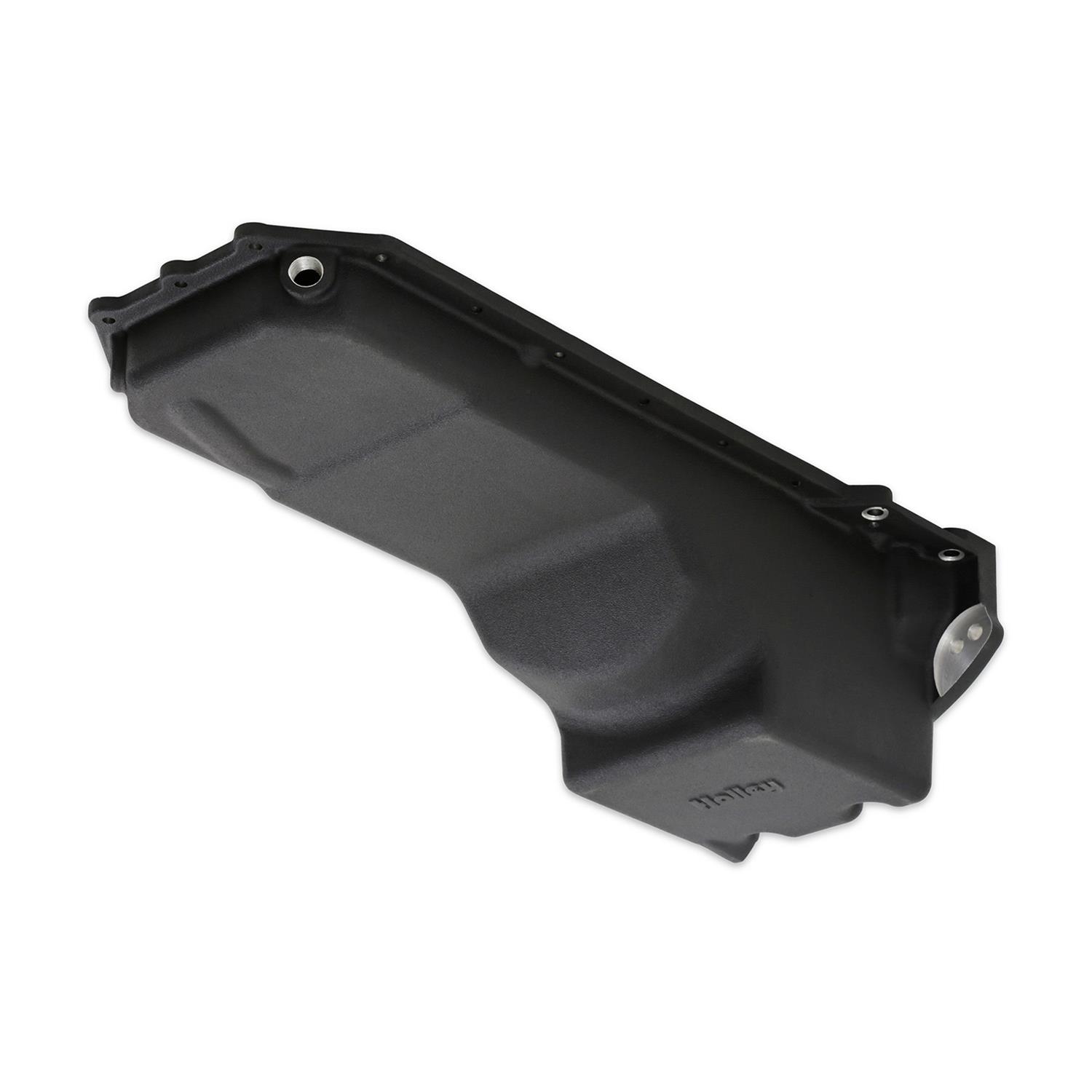 Holley Gen III Hemi Retrofit Oil Pans 302-76BK Pans, Hemi, Retrofit, VVT Engine, Wet Sump, Rear, 1-piece Main Seal, 6.2 Quart, Dipstick Passenger Side, Aluminum, Black, Hardware, Each thumbnail 6