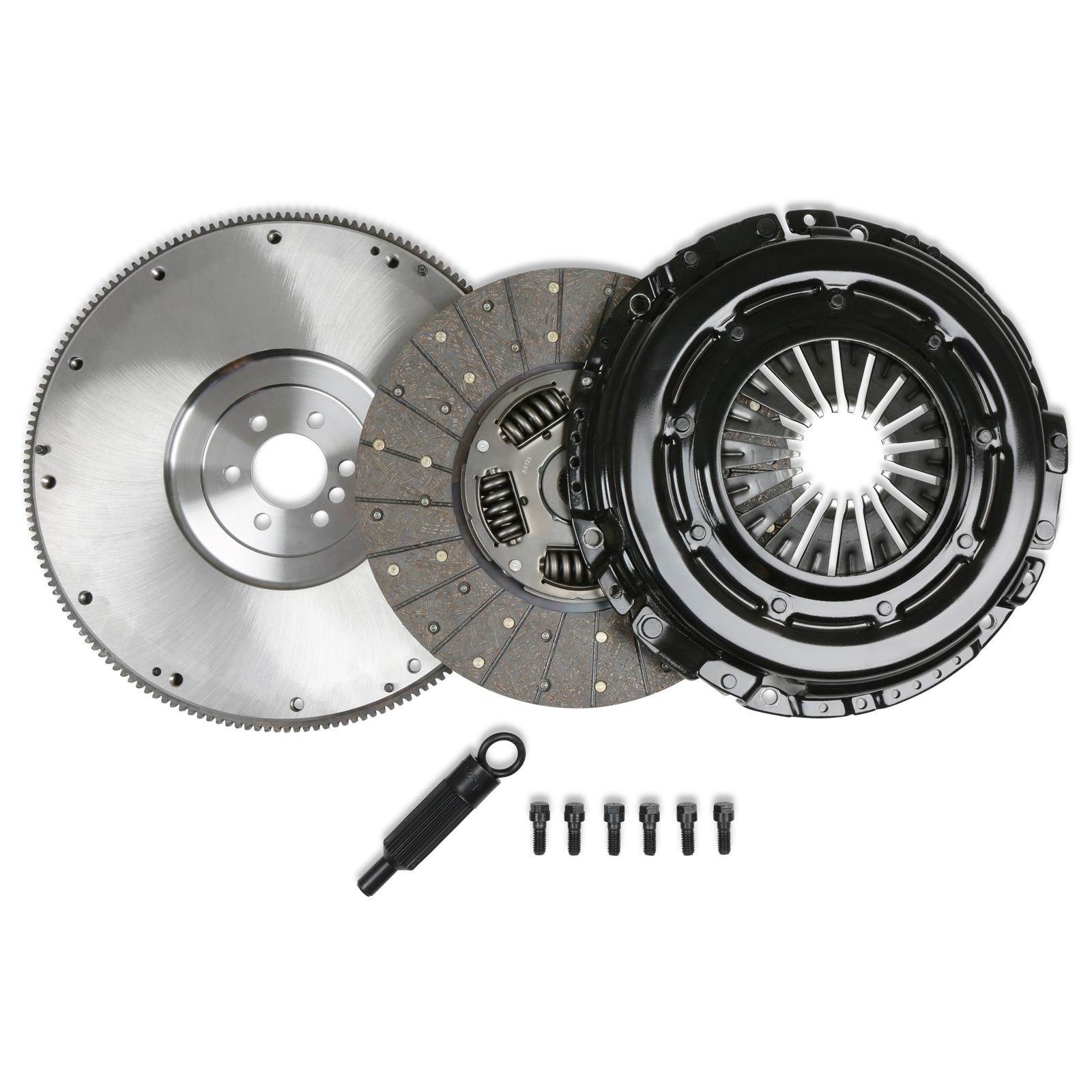 Holley LS Clutch Installation Kits 319-575 Kit, Organic Clutch, 12 in. Disc, 26 Spline, Billet Steel Flywheel, Hydraulic Release Bearing, Chevy, LS, Kit thumbnail 4
