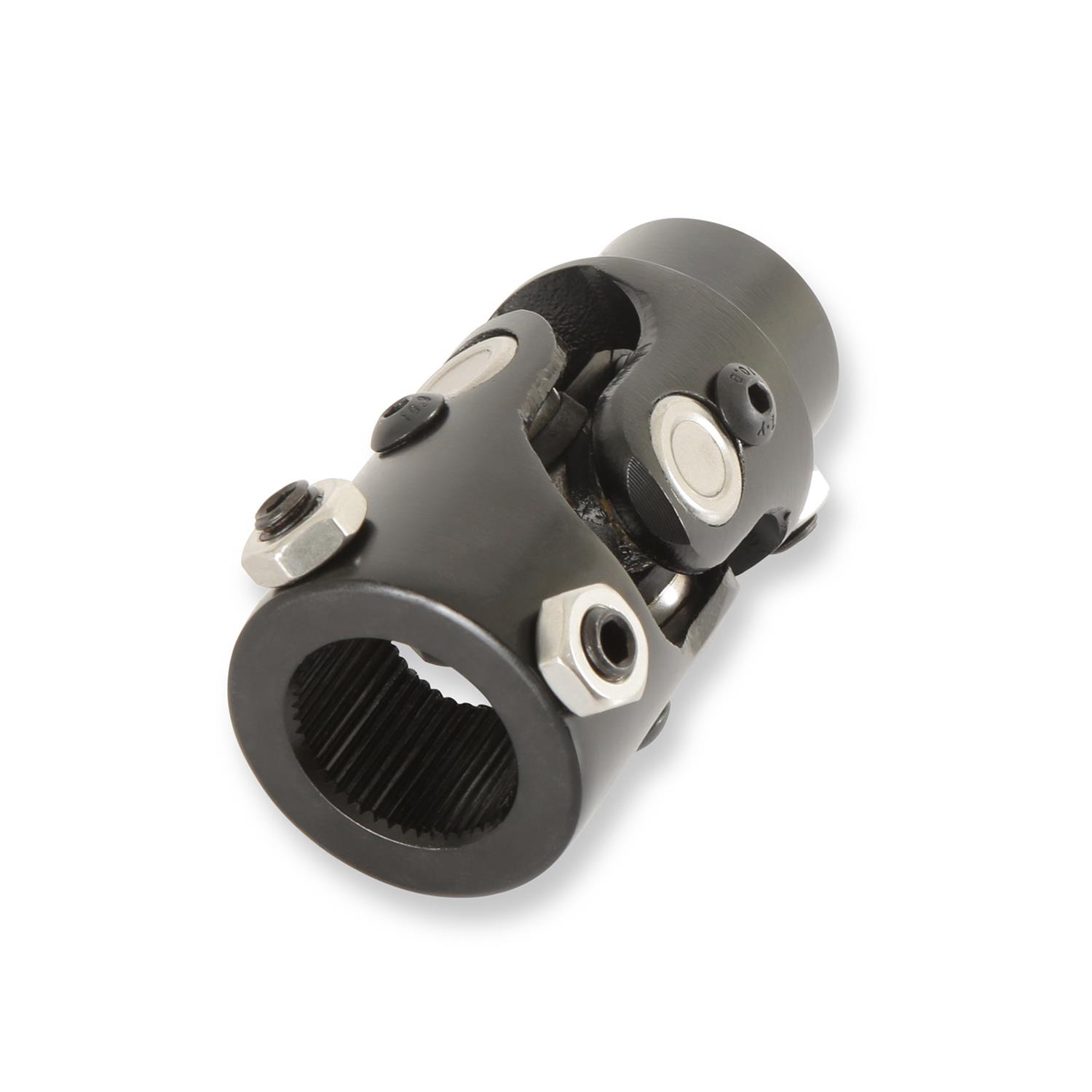 Holley Steering U-Joints 320-105 Joints, U-Joint, Single-Joint, Steel, Black Zinc, 1 in. 48-Spline, 3/4 in. DD, Hardware Included, Each thumbnail 3