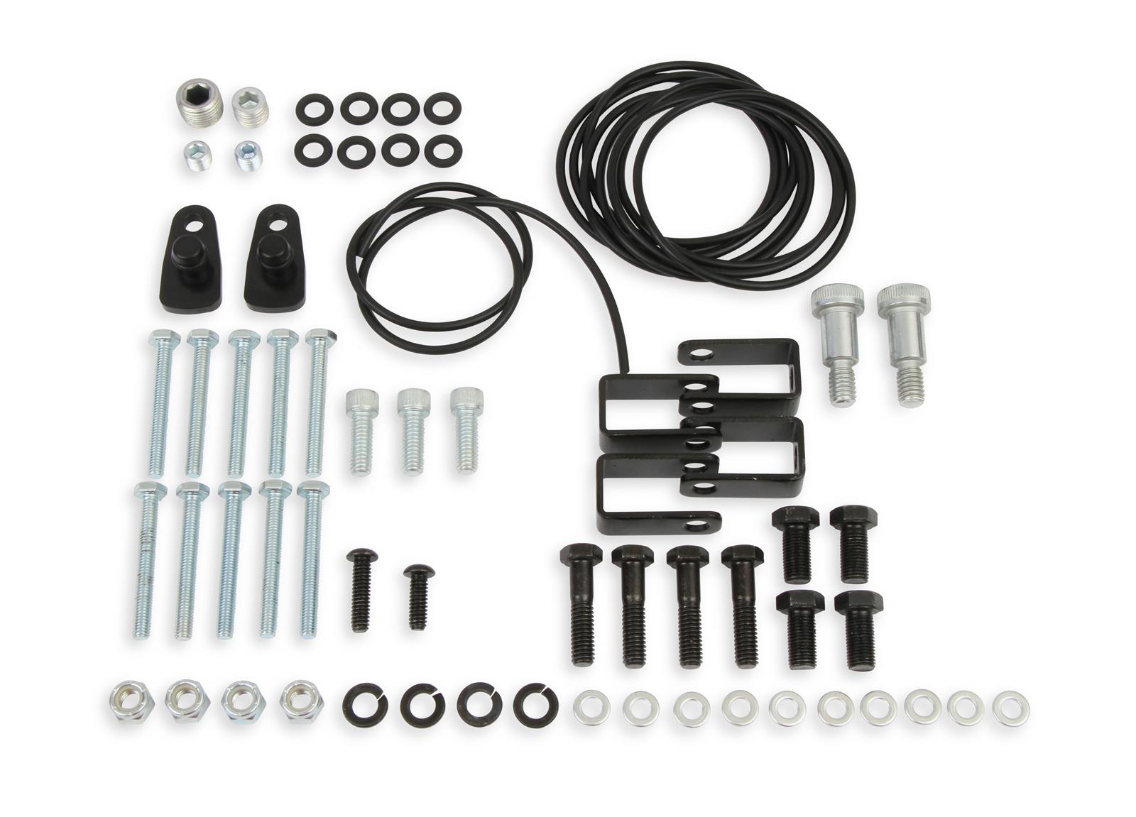 Holley Intake Manifold Hardware Kits 508-31 Kits, Split Manifold, O-rings, Cord, Hardware, Silver Finish, 300-255, 300-256, 300-290, 300-291, Chevy, LS, 4.8-7.0L, Kit thumbnail 3