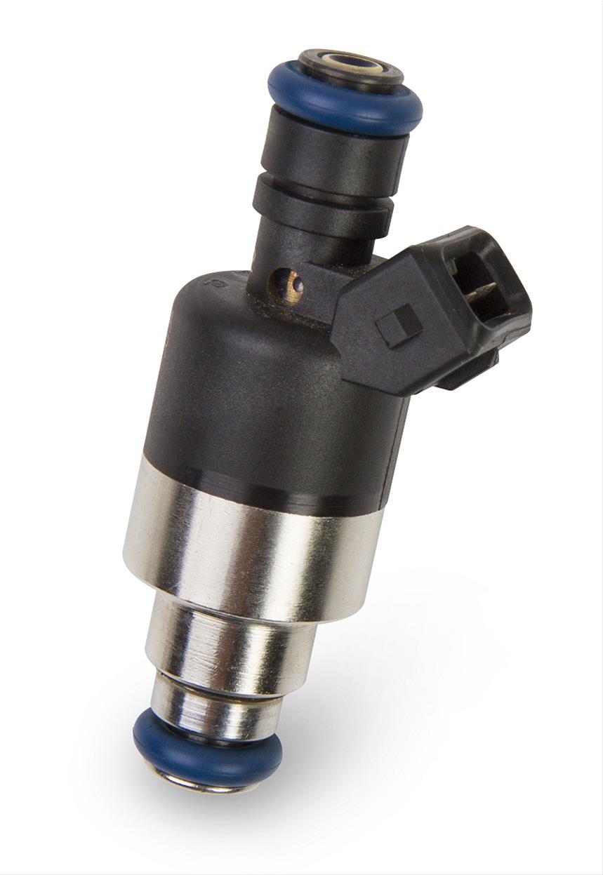 Holley Fuel Injectors 522-168 Injectors, 160 lbs/hr., Tri-cone Spray, Bosch Plug, EV1 Body, 12V Saturated Circuit, 2.85 in. Seat Height, Low Impedance, 2.0 ohms, 8-pieces, Set thumbnail 2