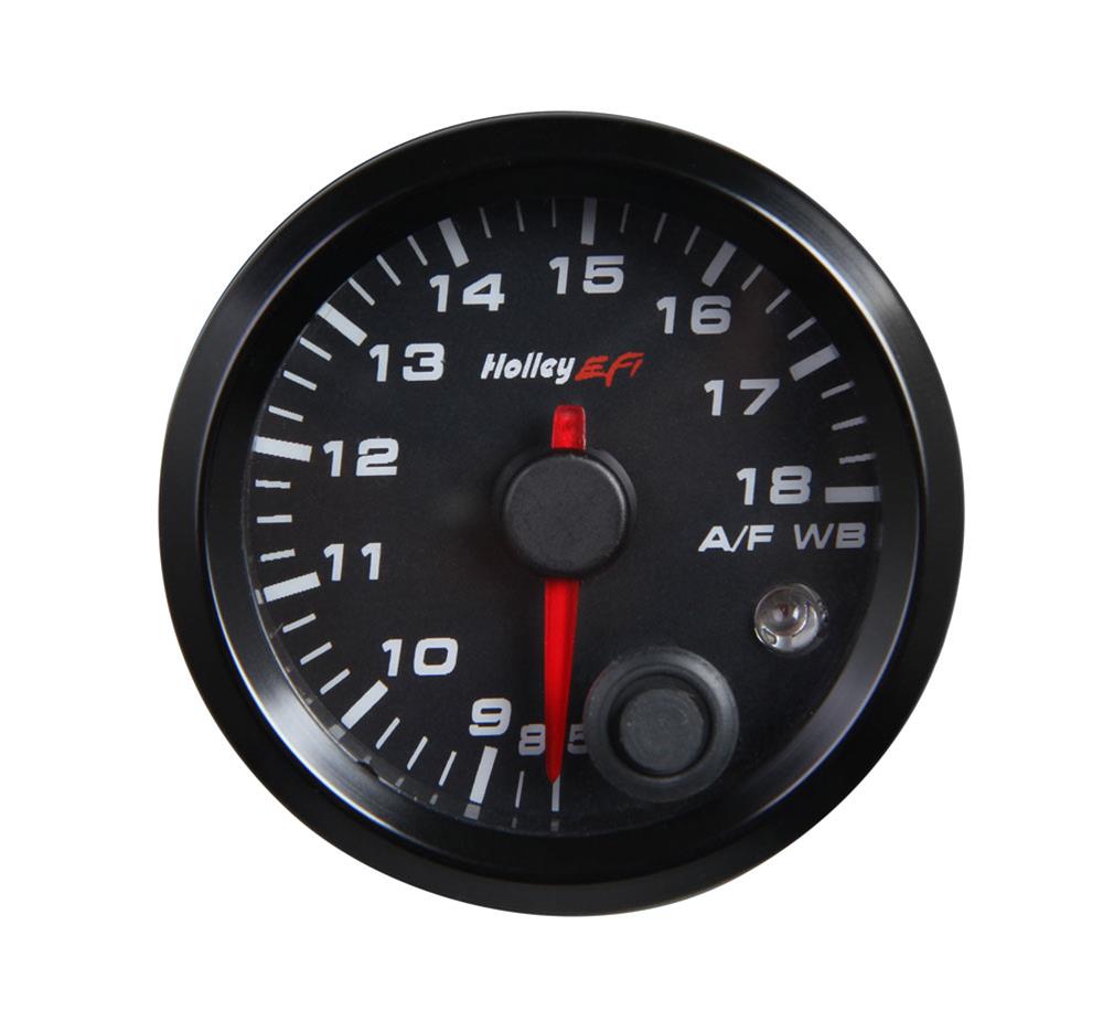 Holley EFI Analog Display Gauges 534-215 Gauges, EFI, Air/Fuel Ratio, Analog, Black Bezel and Face, White Numbers, Illuminated, 2-1/16 in. Diameter. Full Sweep, with Sending Unit, Each thumbnail 6