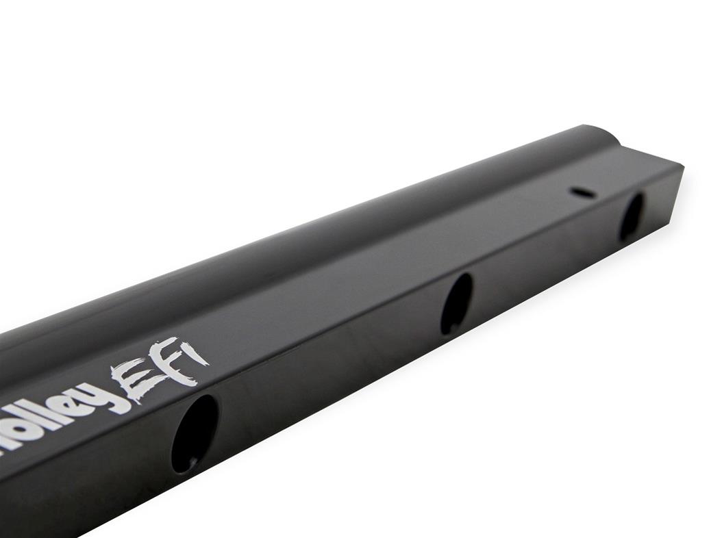 Holley EFI Fuel Rails 534-234 Rails, EFI, Billet Aluminum, -8 AN, O-ring Inlet, Black Anodized, Hardware Included, fits Hi-Ram, Ford, 5.8L, 351W, Pair thumbnail 2