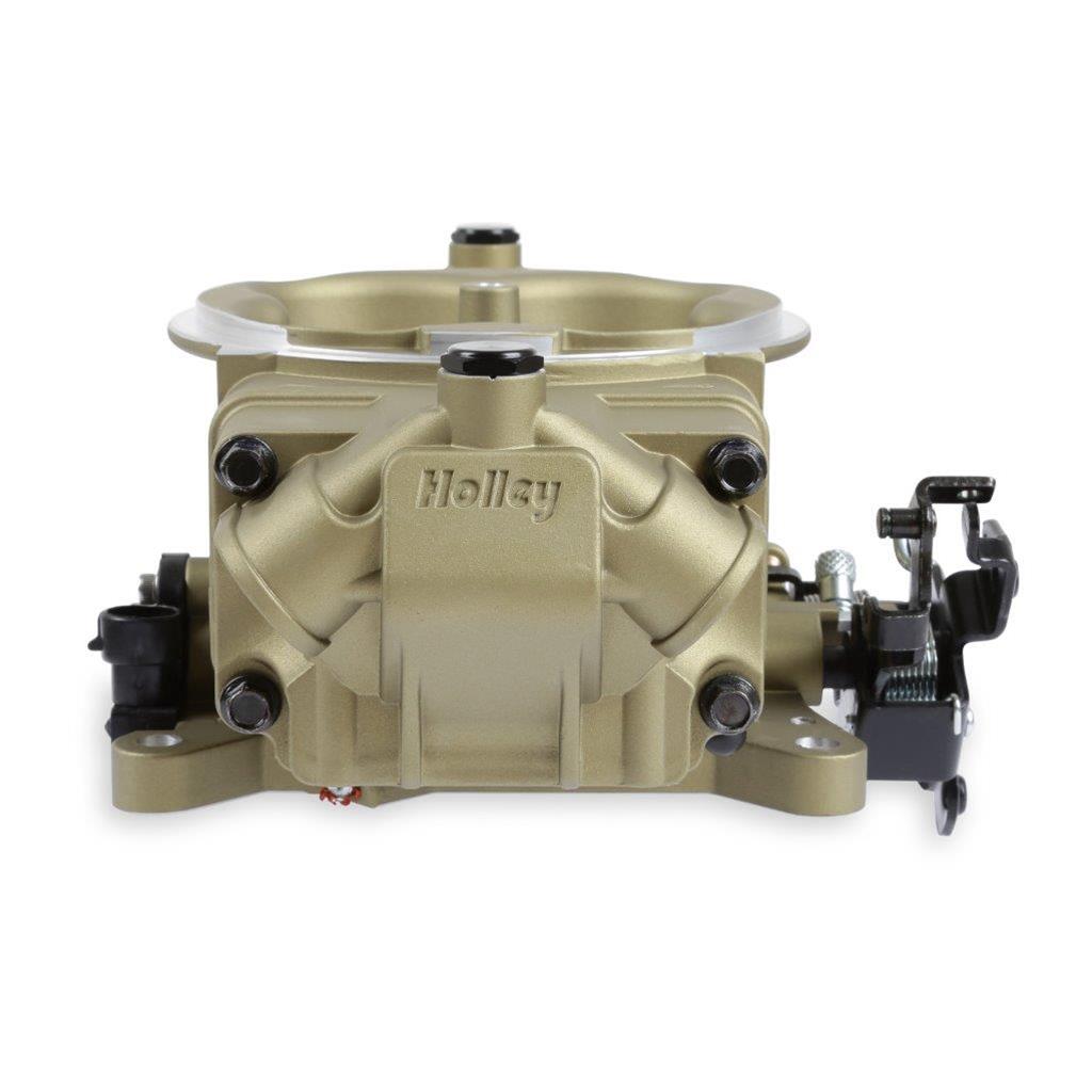 Holley Terminator X Stealth 4150 EFI Throttle Bodies 534-309 Bodies, X, EFI, Cable Actuation, Air Valve, for MPFI Manifolds, Cast Aluminum, Gold Finish, GM TPS Sensor, Each thumbnail 3