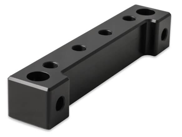 Holley EFI Sensor Blocks 534-35 Fuel Injection System Components, EFI, 1/8 in.-NPT, Block, Four Independent Ports, Aluminum, Black Anodized, Each
