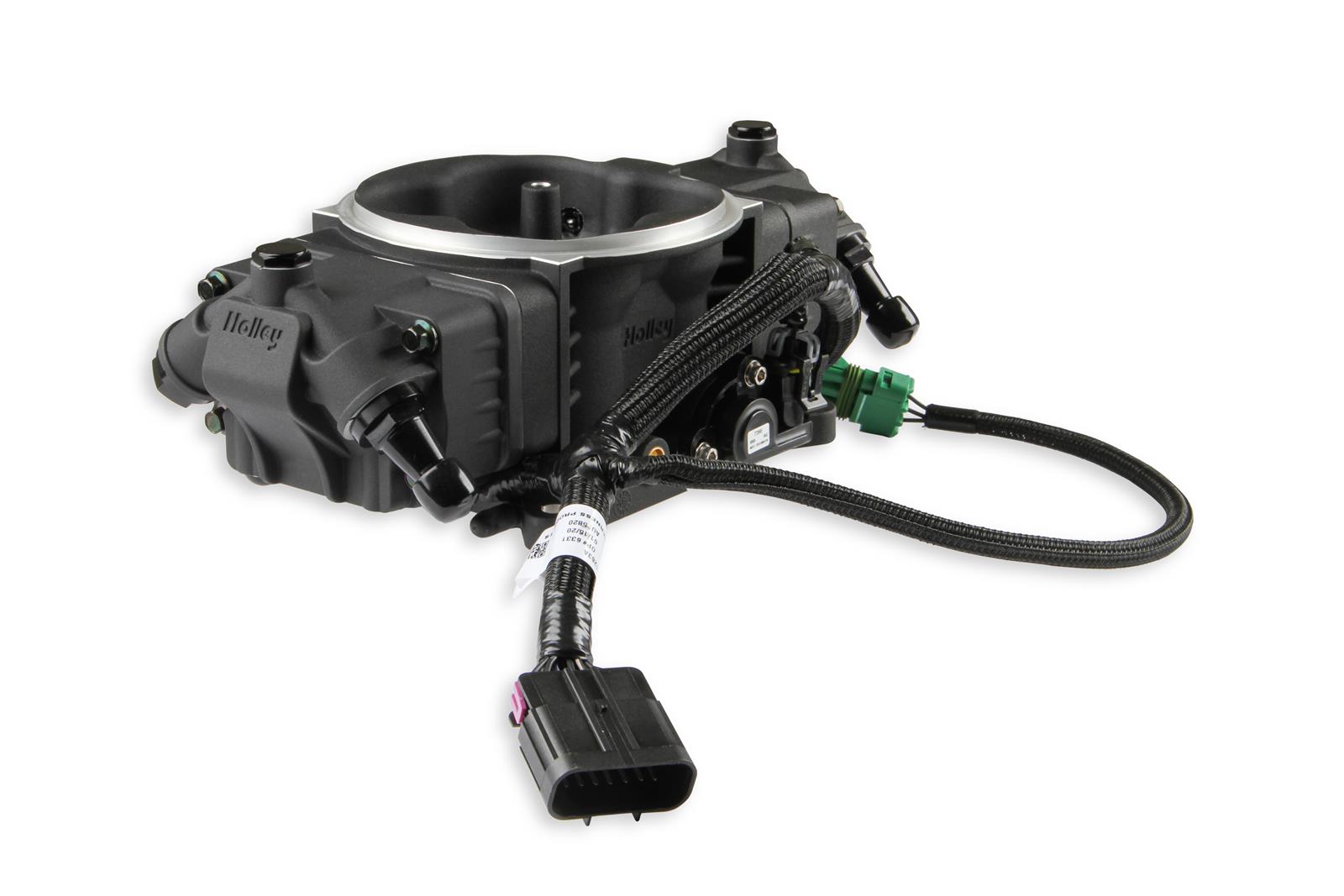 Holley Terminator X Stealth 4150 EFI Fuel Injection Systems 550-1002 Systems, X, EFI, Four Injectors, Throttle Body, Speed Density, Aluminum, Black, Tunable, Kit thumbnail 7