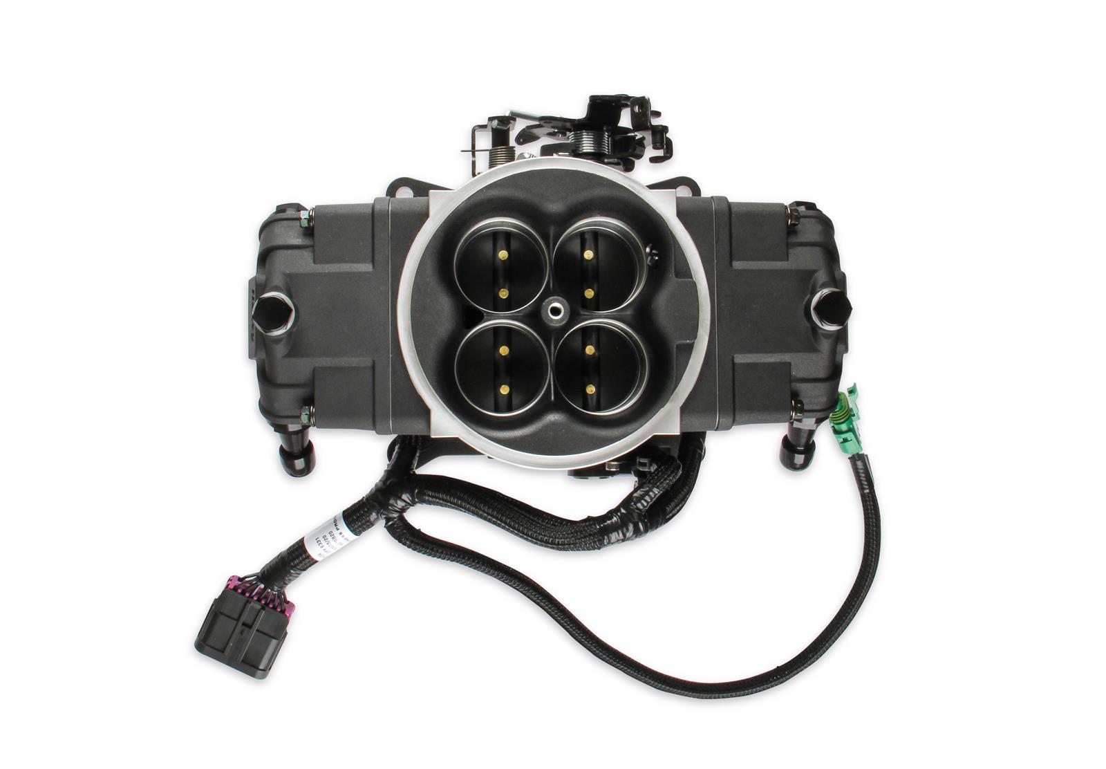 Holley Terminator X Stealth 4150 EFI Fuel Injection Systems 550-1002 Systems, X, EFI, Four Injectors, Throttle Body, Speed Density, Aluminum, Black, Tunable, Kit thumbnail 3