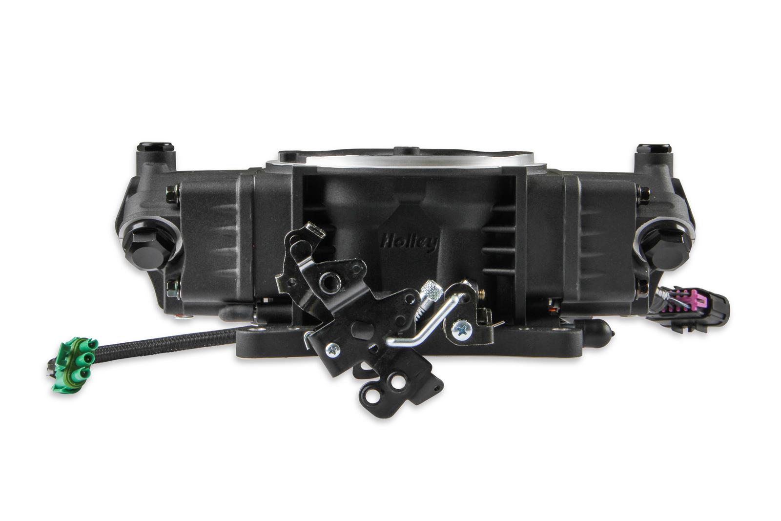 Holley Terminator X Stealth 4150 EFI Fuel Injection Systems 550-1002 Systems, X, EFI, Four Injectors, Throttle Body, Speed Density, Aluminum, Black, Tunable, Kit thumbnail 6