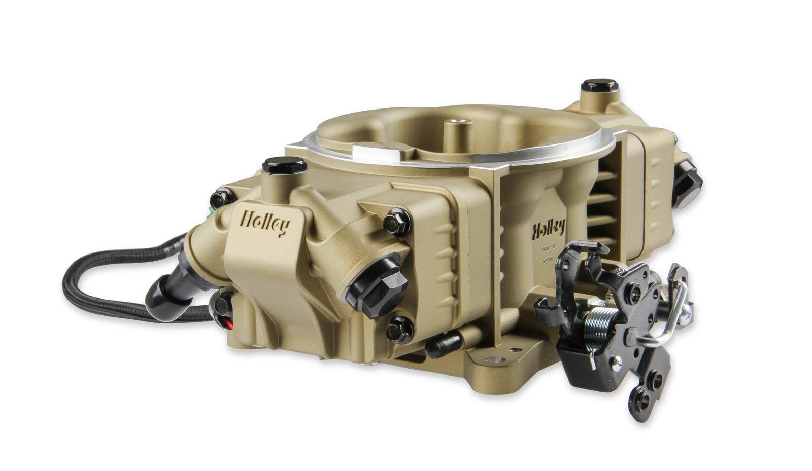 Holley Terminator X Stealth 4150 EFI Fuel Injection Systems 550-1003 Systems, X, EFI, Four Injectors, Throttle Body, Speed Density, Aluminum, Gold, Tunable, Kit thumbnail 6