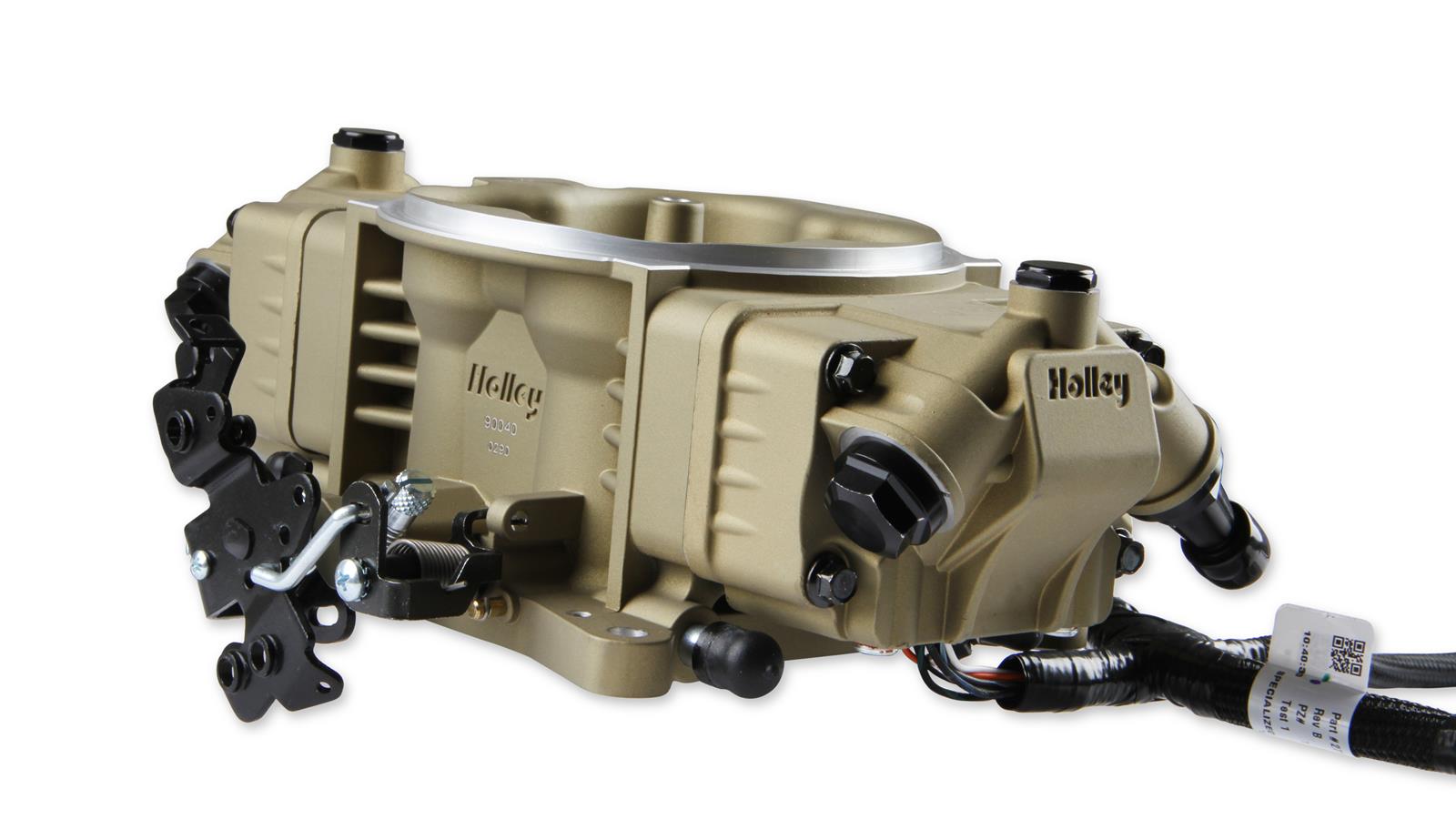 Holley Terminator X Stealth 4150 EFI Fuel Injection Systems 550-1003 Systems, X, EFI, Four Injectors, Throttle Body, Speed Density, Aluminum, Gold, Tunable, Kit thumbnail 8