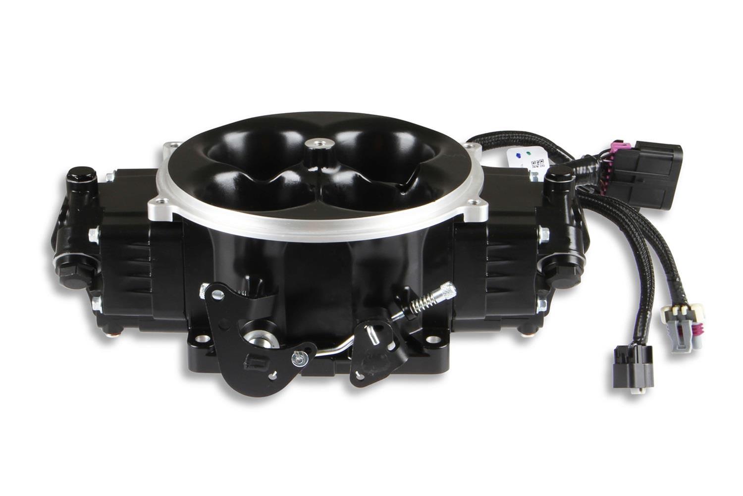 Holley Terminator X Stealth 4500 EFI Fuel Injection Systems 550-1071 Systems, X, EFI, Eight Injector, Throttle Body, Speed Density, Aluminum, Black, Tunable, Kit thumbnail 2