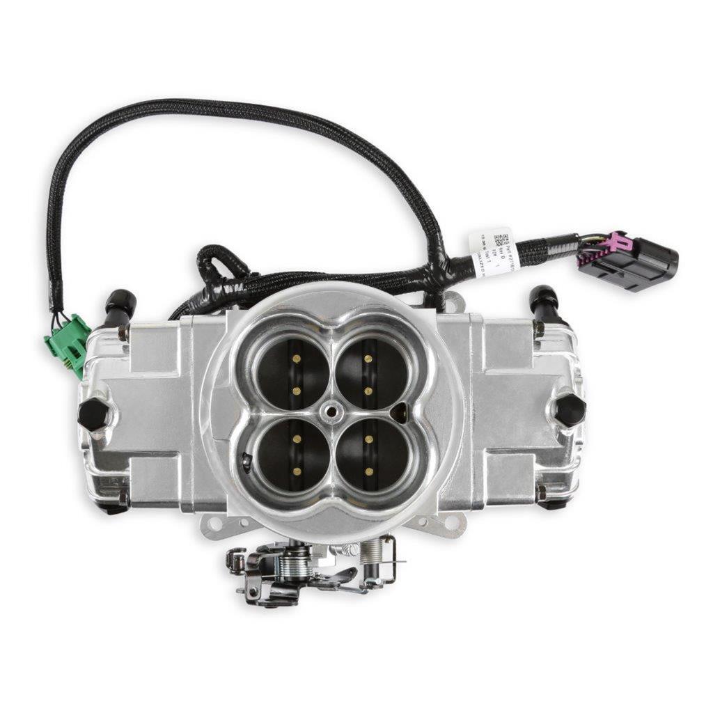 Holley Terminator X Stealth 4150 2X4 EFI Fuel Injection Systems 550-1074 Systems, X, 4150, 2x4 EFI, Eight Injector, Dual Throttle Body, Speed Density, Aluminum, Shiny, Tunable, Kit thumbnail 2