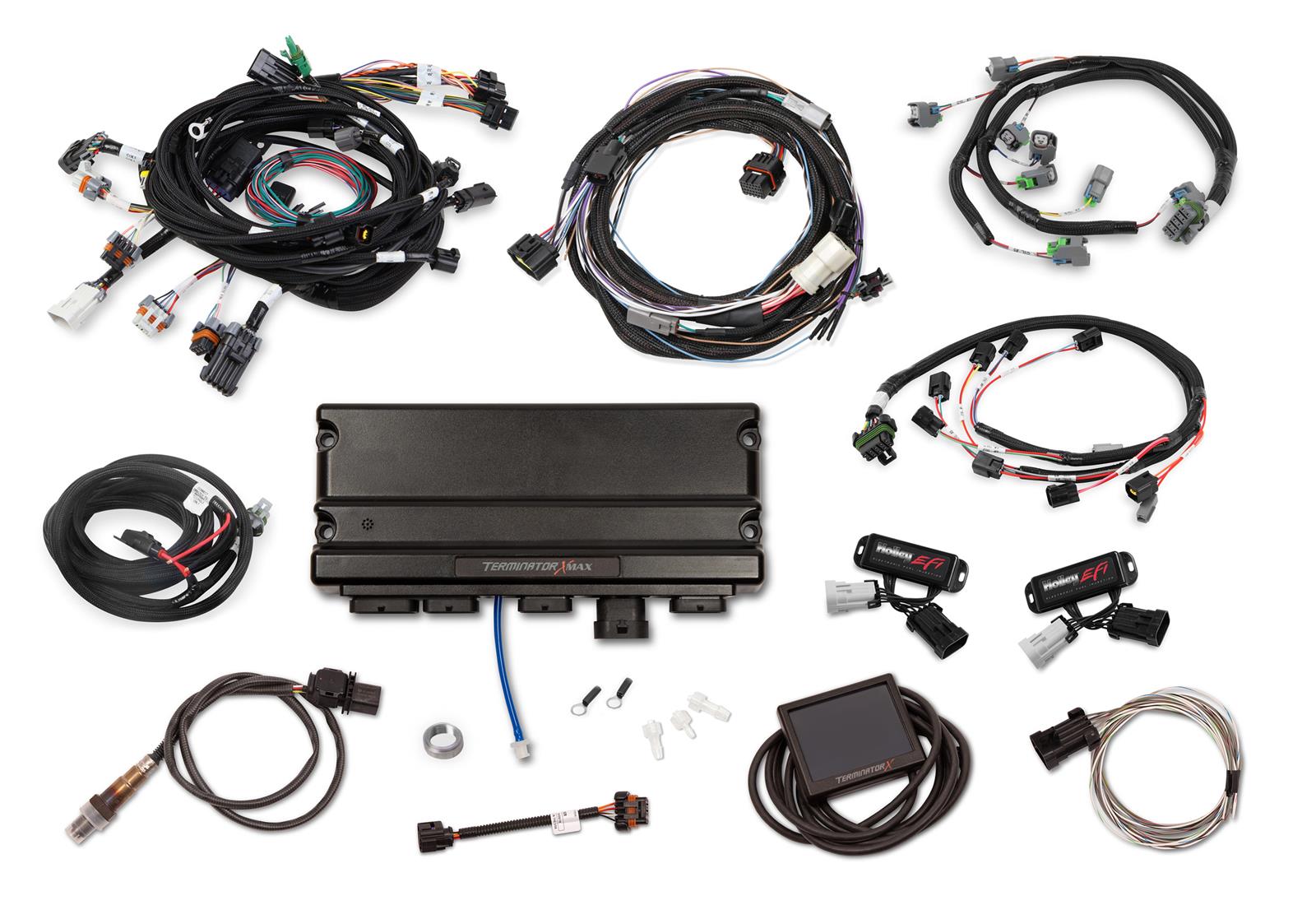 Holley Terminator X MAX Engine Management Systems 550-1319 Systems, MAX, 8-EV6 Injectors, 8-Coils, Plug-and-Play, Drive-by-Wire, Tuner/Trans Control, 4R70W, Ford, 4.6L, 5.4L, Kit
