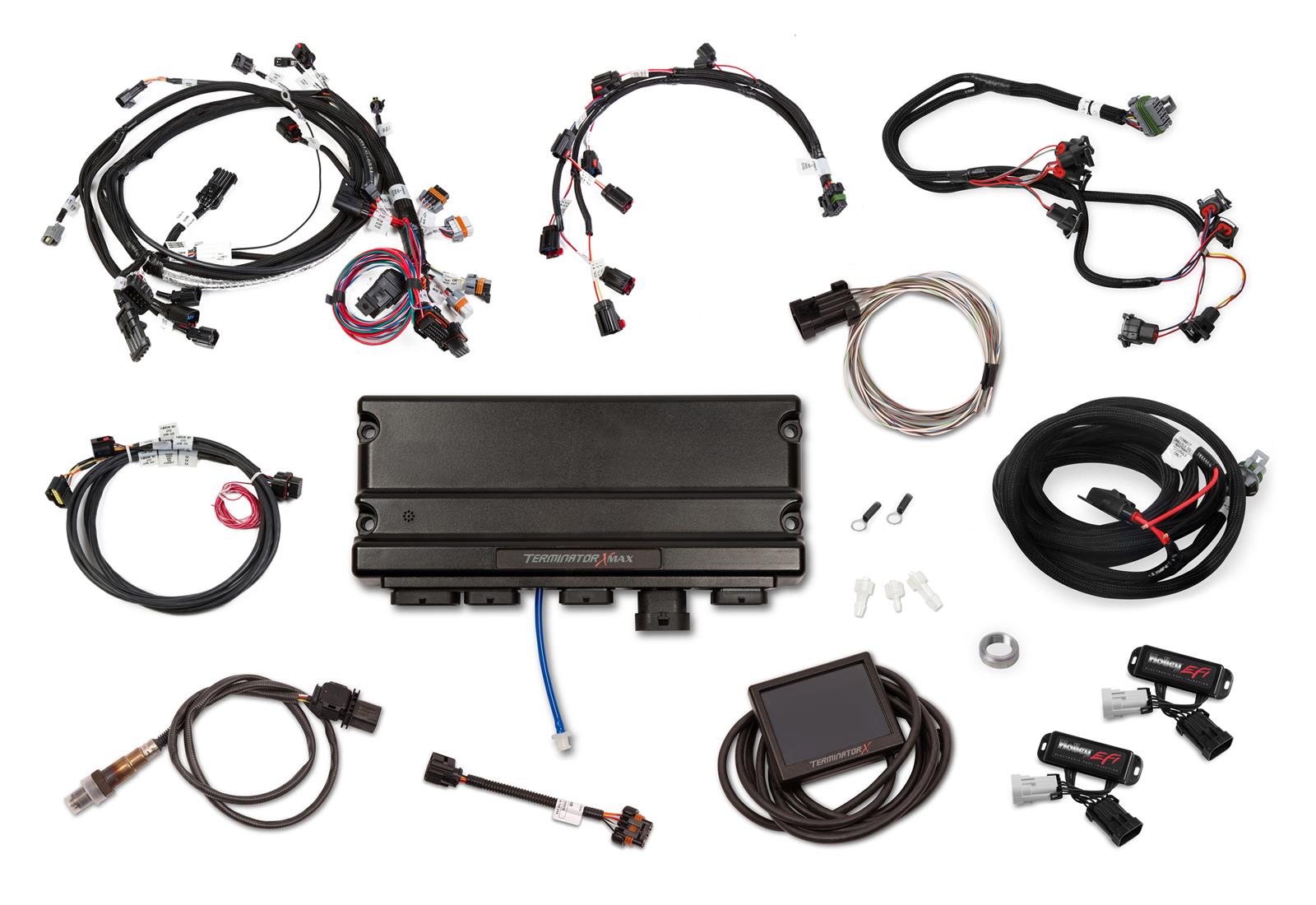 Holley Terminator X MAX Engine Management Systems 550-1420 Systems, MAX, 8-EV1 Injectors, 8-Coils, Drive-by-Wire, 3.5 in. Controller, Chrysler, Dodge, 5.7L, 6.1L, Non-VVT, Kit