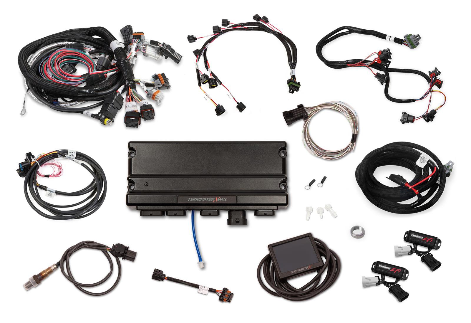 Holley Terminator X MAX Engine Management Systems 550-1422 Systems, MAX, 8-EV1 Injectors, 8-Coils, Drive-by-Wire, 3.5 in. Controller, Chrysler, Dodge, 5.7-6.4L, Non-VVT, Kit