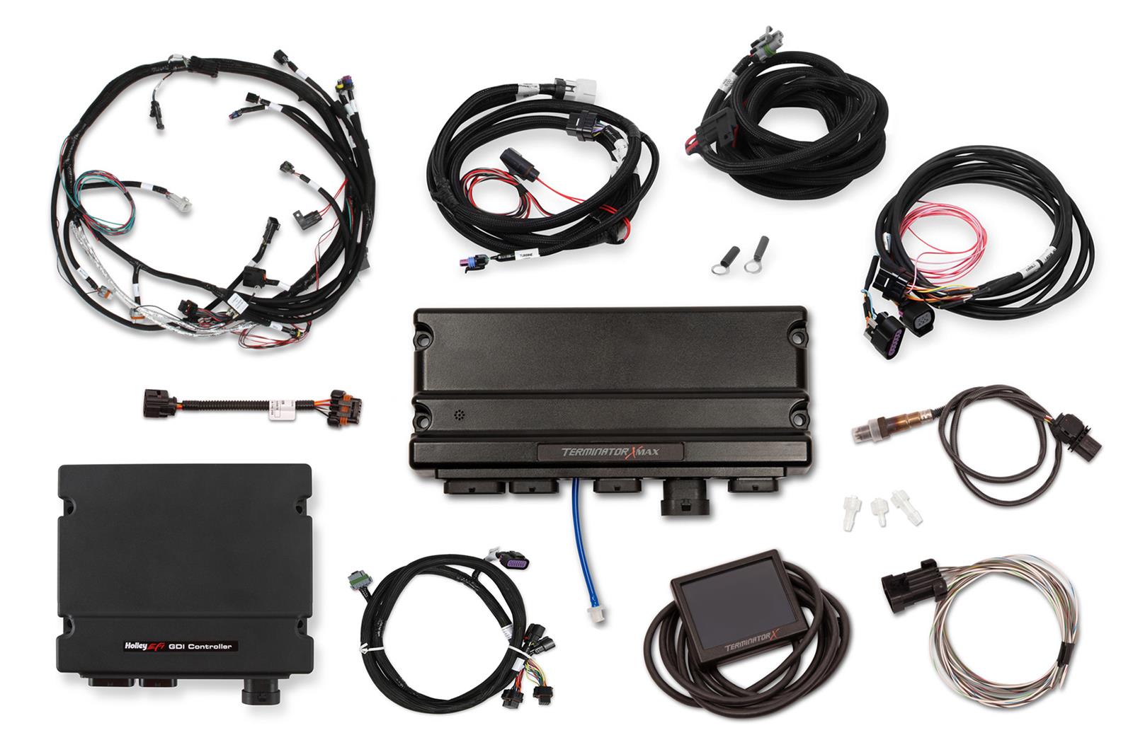 Holley Terminator X MAX Engine Management Systems 550-1630 Systems, MAX, 8-Injectors, 8-Coils, Plug-and-Play, LT Drive-by-Wire, Trans Control, Chevy, Early LT, 5.3L, 6.2L, Kit