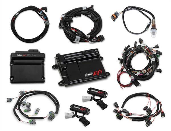 Holley HP EFI ECU and Harness Kits 550-619 Engine Management Systems, EFI, Harness, Up to 16-Injectors, 8-Coils, Bosch O2 Sensor, Wideband, CANBUS, Ford, 4-valve, 5.0L, Kit