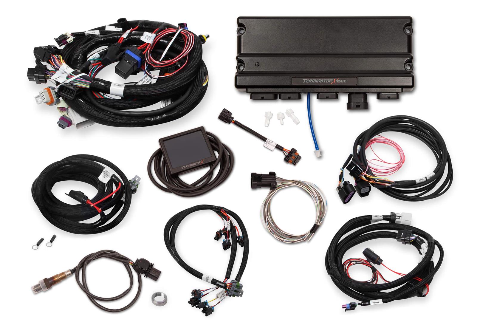 Holley Terminator X MAX Engine Management Systems 550-927 Systems, MAX, 8-Injectors, 8-Coil, Sensors, Trans and Tuner Controller, Chevy, LS, 4.8-6.0L, 1x Cam, 24x Crank, Kit thumbnail 4