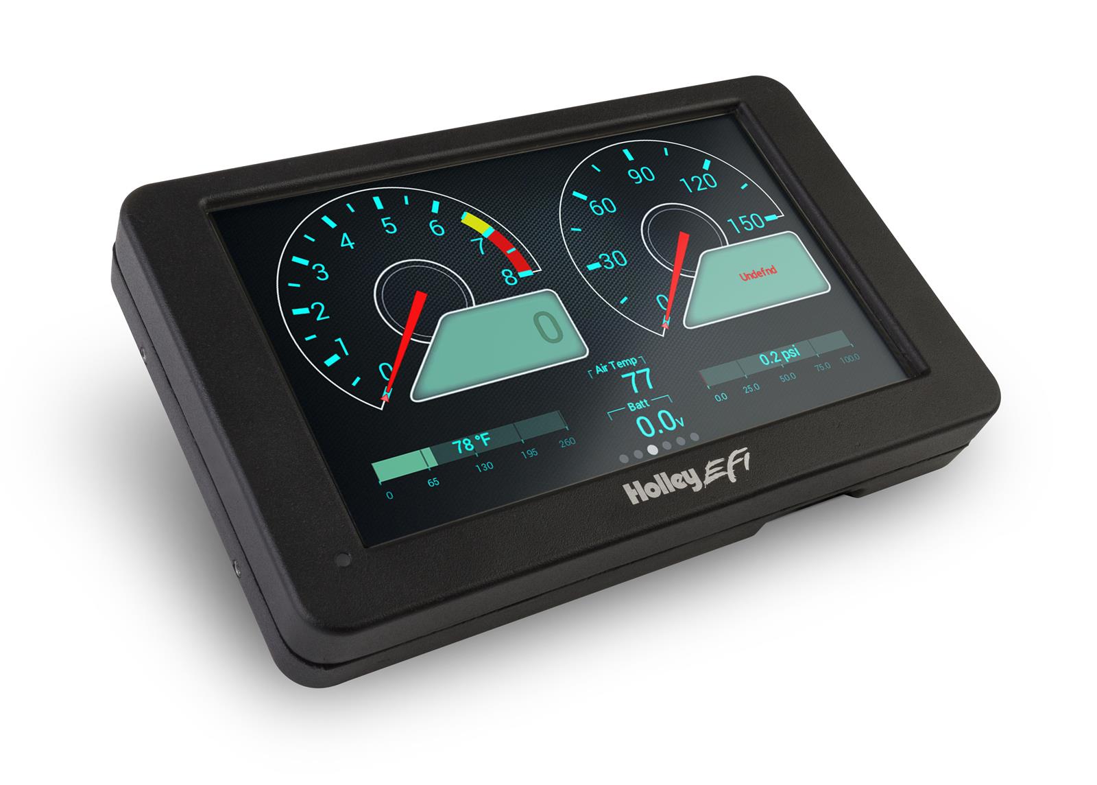 Holley EFI Digital Dash Standalone Kits 553-109 Dashboard Displays, EFI, Dash, Standalone, 7 in. Touch Screen, Rectangular, Aluminum Housing, Black, Wire Harness, Sensors, Kit thumbnail 4