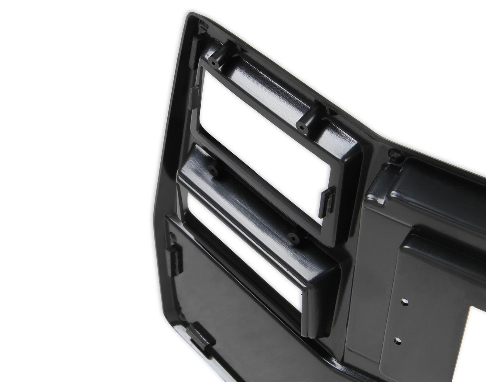 Holley EFI 7 in. Dash Bezels 553-309 Panels, EFI, 7.00 Bezel, With Air Conditioning, 5/32 Thick, Plastic, Black Matte Finish, Chevy, GMC, Each thumbnail 3