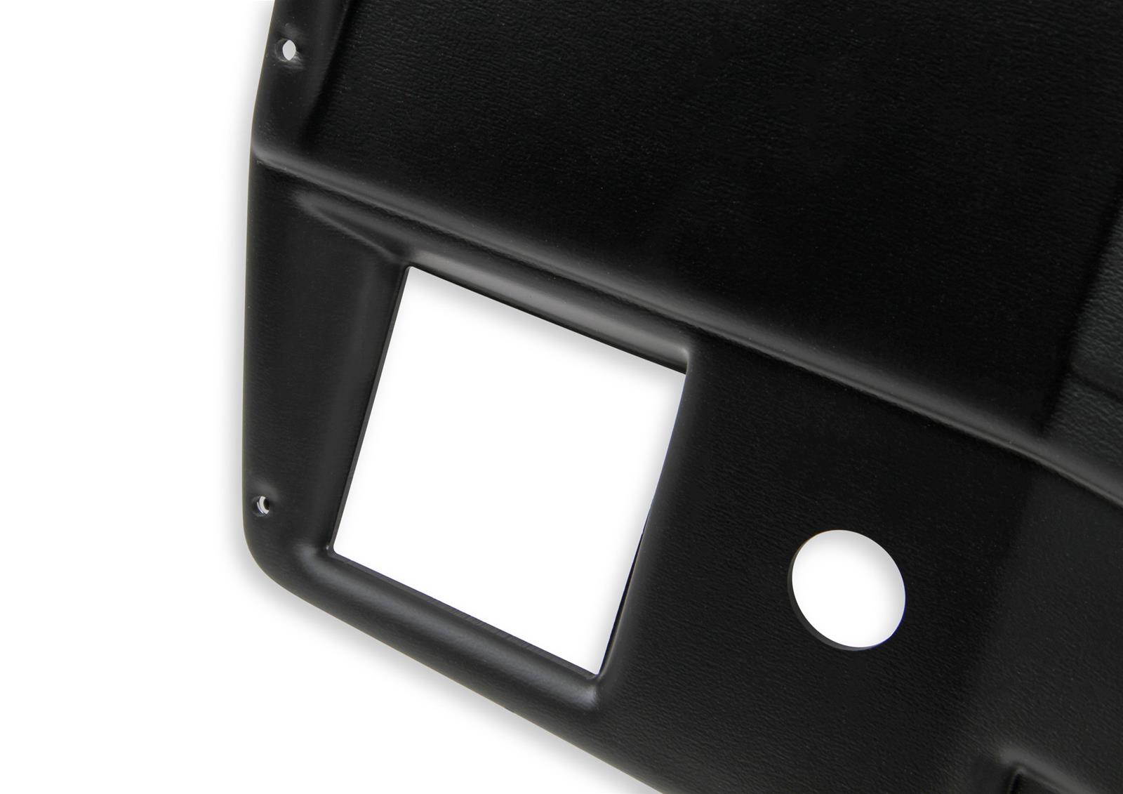 Holley EFI 7 in. Dash Bezels 553-309 Panels, EFI, 7.00 Bezel, With Air Conditioning, 5/32 Thick, Plastic, Black Matte Finish, Chevy, GMC, Each thumbnail 9