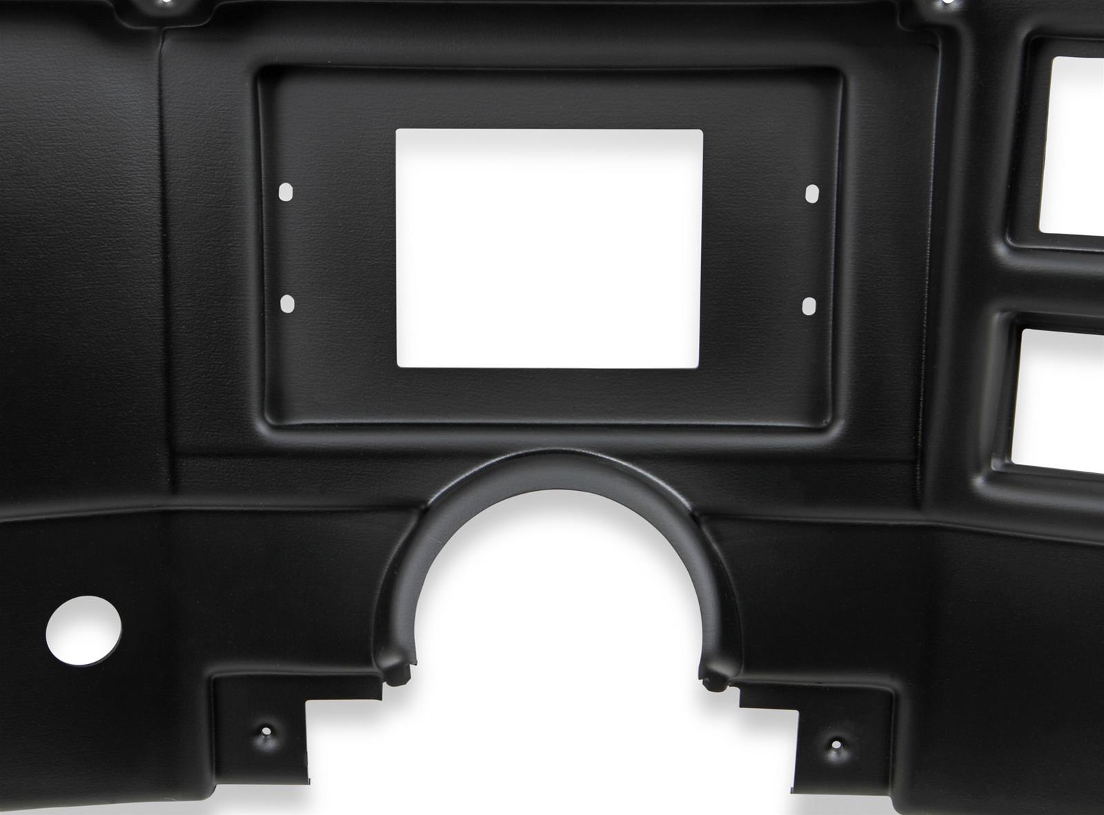 Holley EFI 7 in. Dash Bezels 553-309 Panels, EFI, 7.00 Bezel, With Air Conditioning, 5/32 Thick, Plastic, Black Matte Finish, Chevy, GMC, Each thumbnail 4