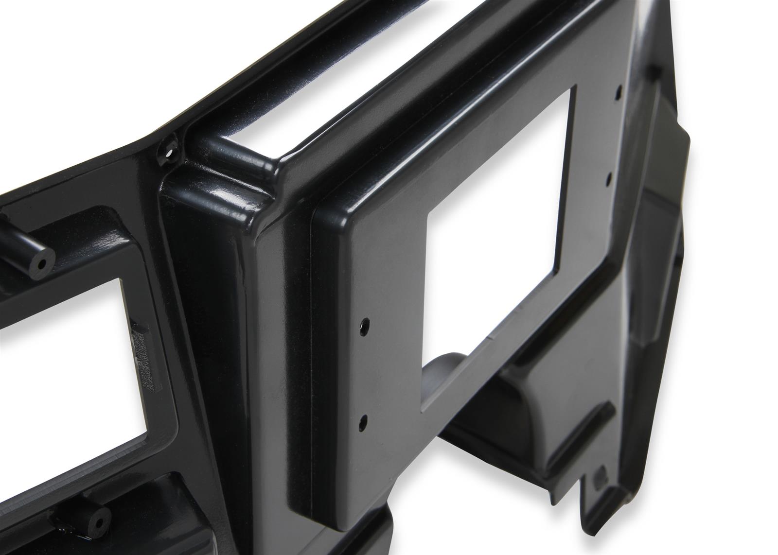 Holley EFI 7 in. Dash Bezels 553-309 Panels, EFI, 7.00 Bezel, With Air Conditioning, 5/32 Thick, Plastic, Black Matte Finish, Chevy, GMC, Each thumbnail 6